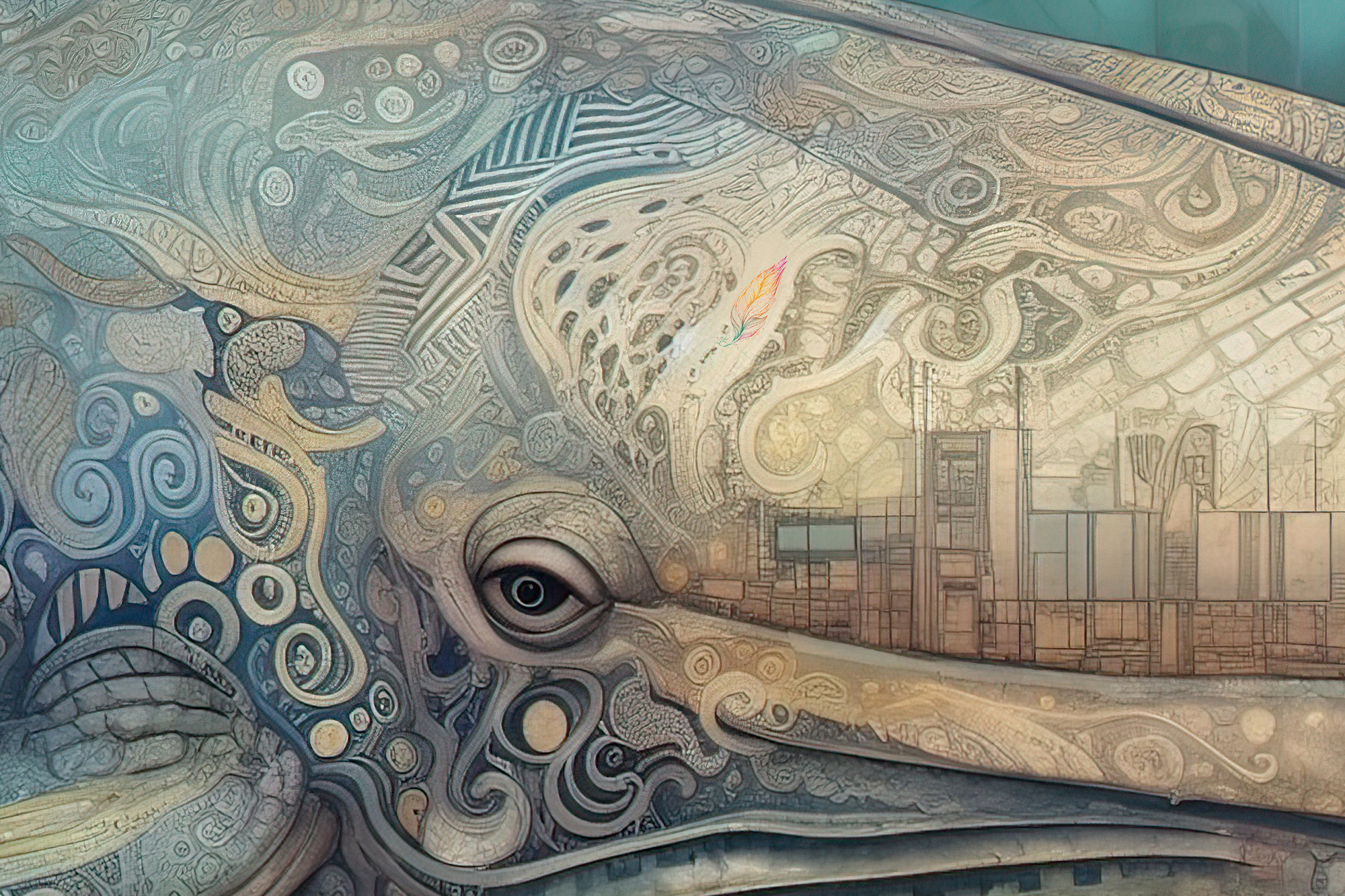 Whale Collection Sacred Animals Artwork #1 Lolly Shine. Lolly Shine. Contemporary digital artist