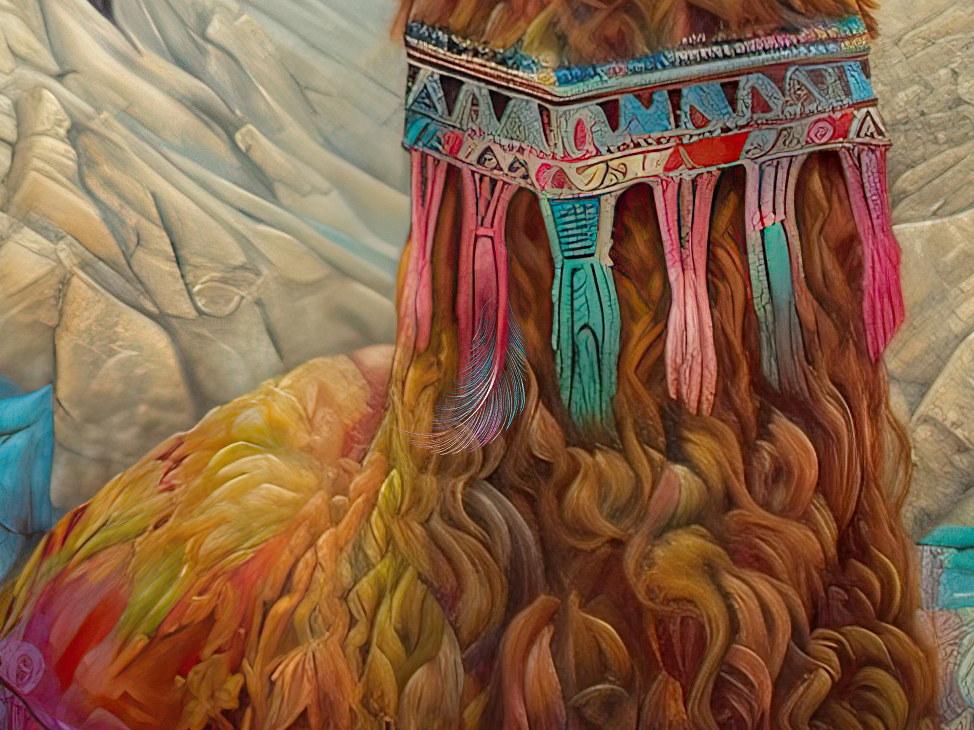 Lama Collection Sacred Animals Artwork #13 Lolly Shine. Lolly Shine. Contemporary digital artist