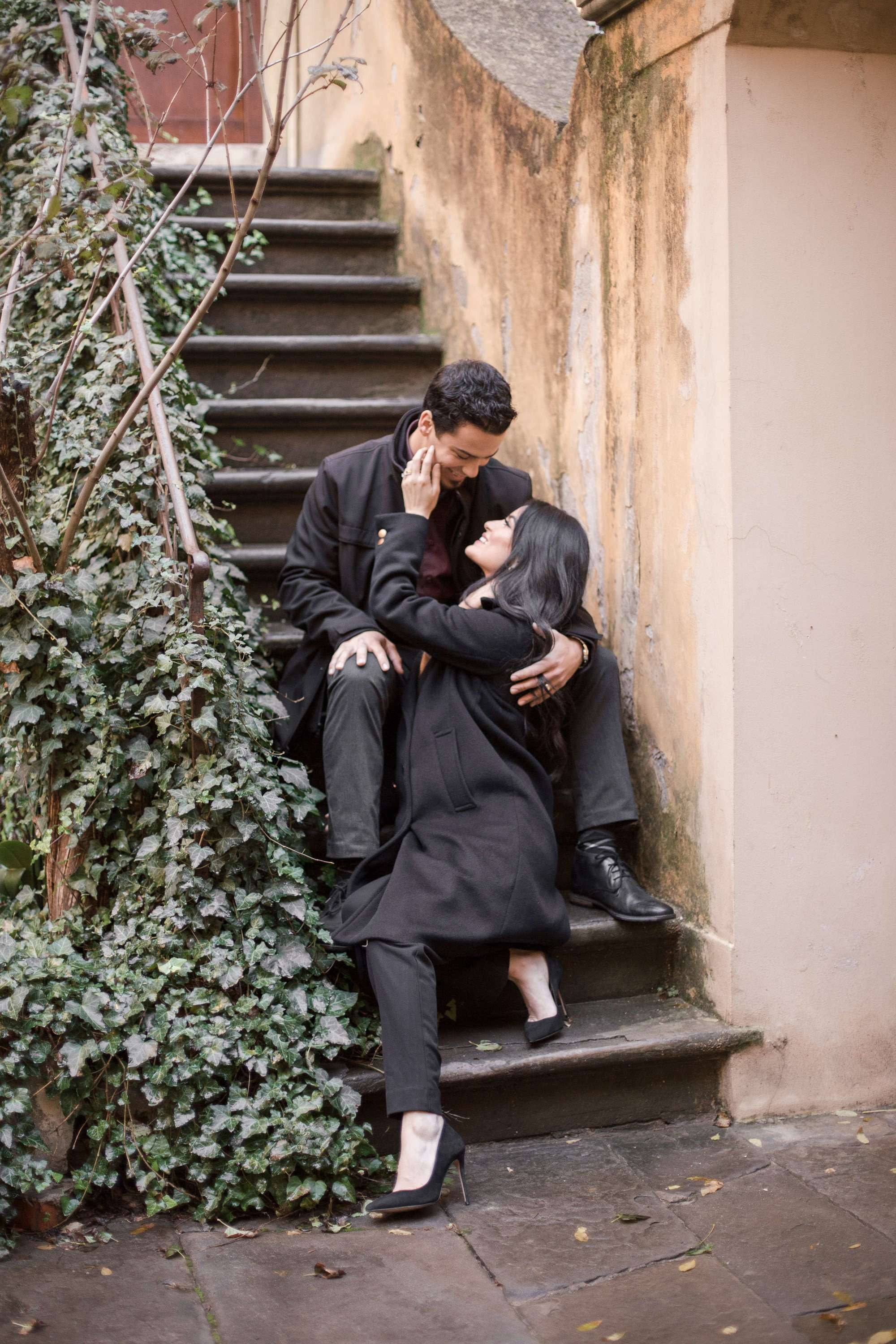 Kristen y Tyler en Florencia, Italia. Fotógrafa familiar Santiago y Chile Anna Almazova