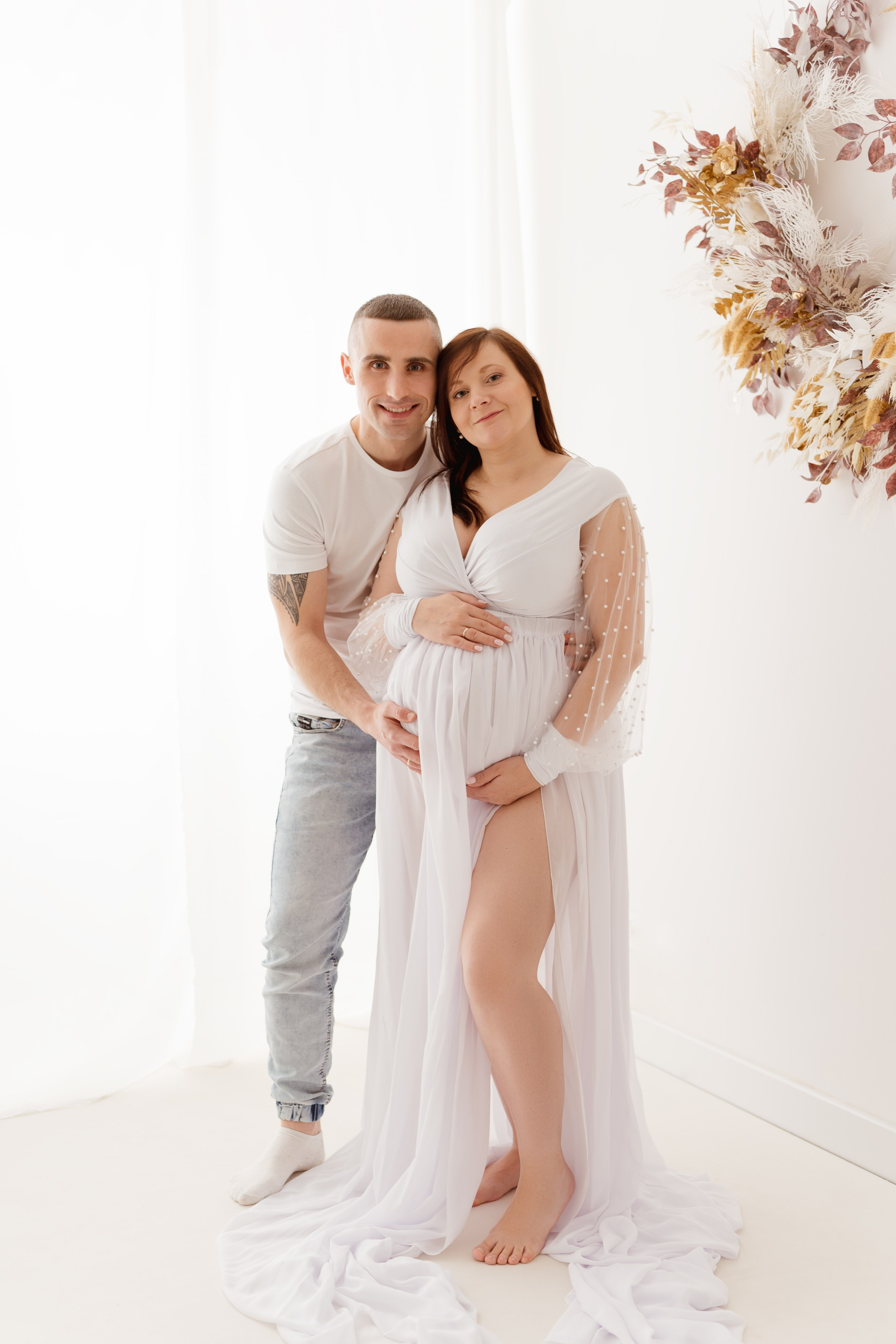 Sesja rodzinno-ciążowa. Fotograf Łódź - sesja ciążowa, noworodkowa, dziecięca. Studio w Łodzi