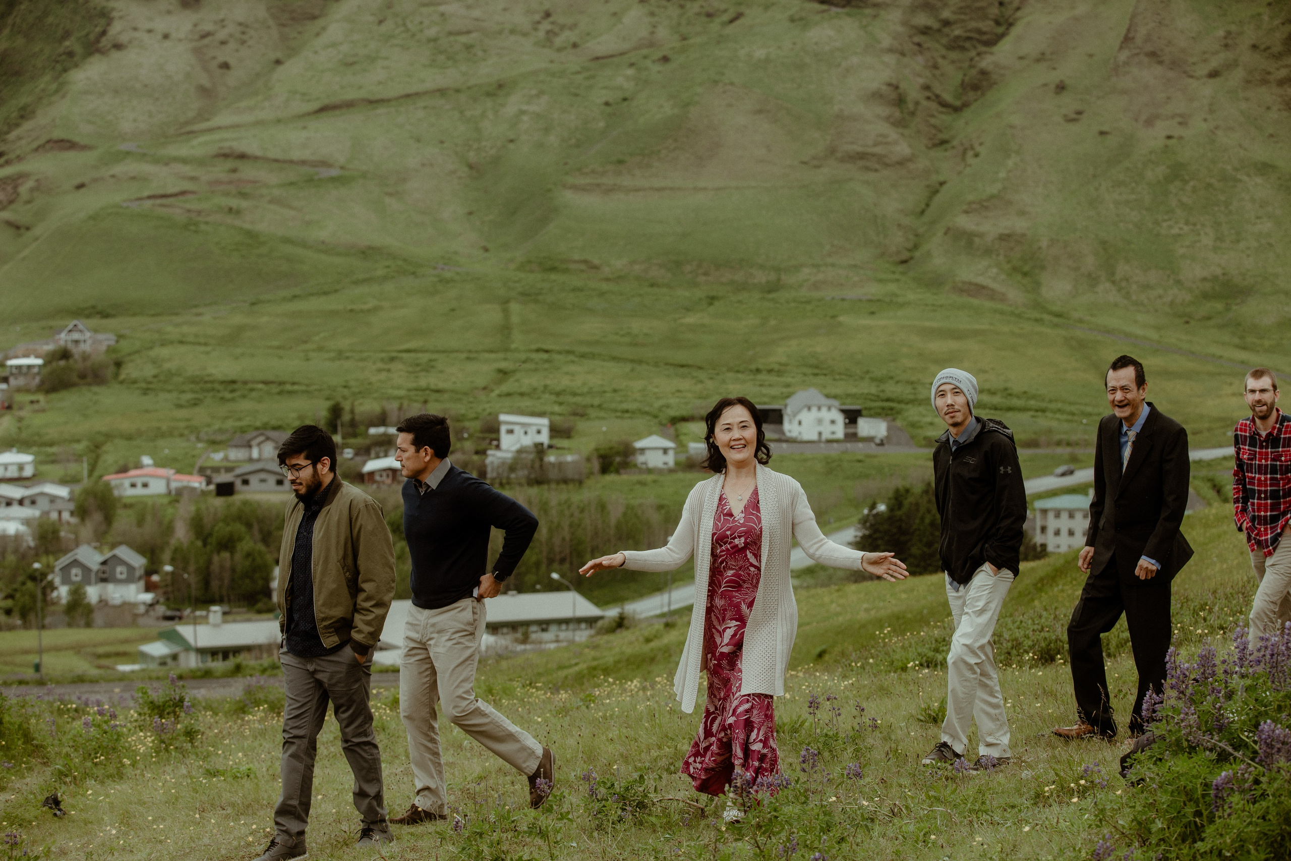 Elopement at Kvernufoss Waterfall. Iceland elopement photographer & videographer