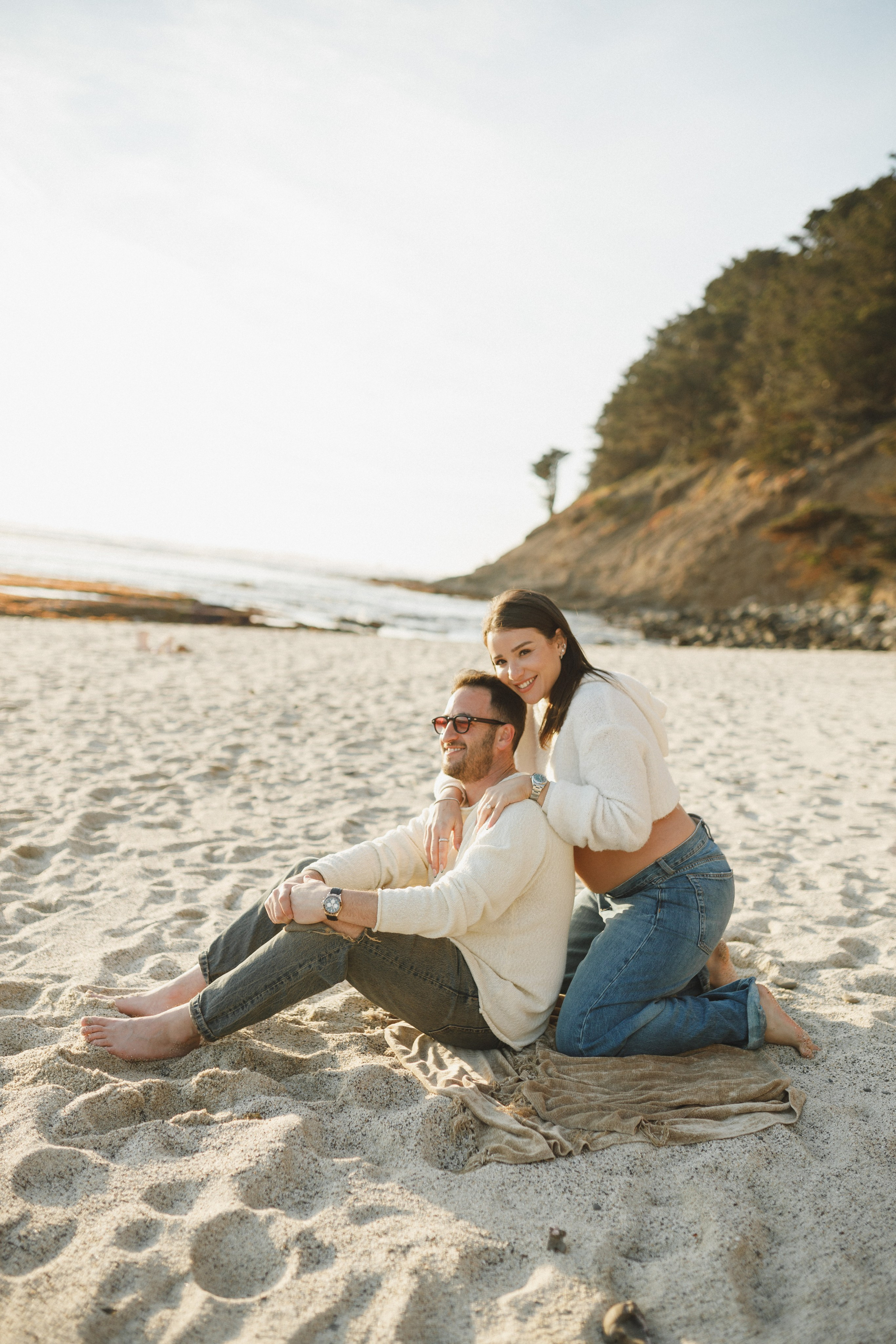 Moss beach Maternity photo session