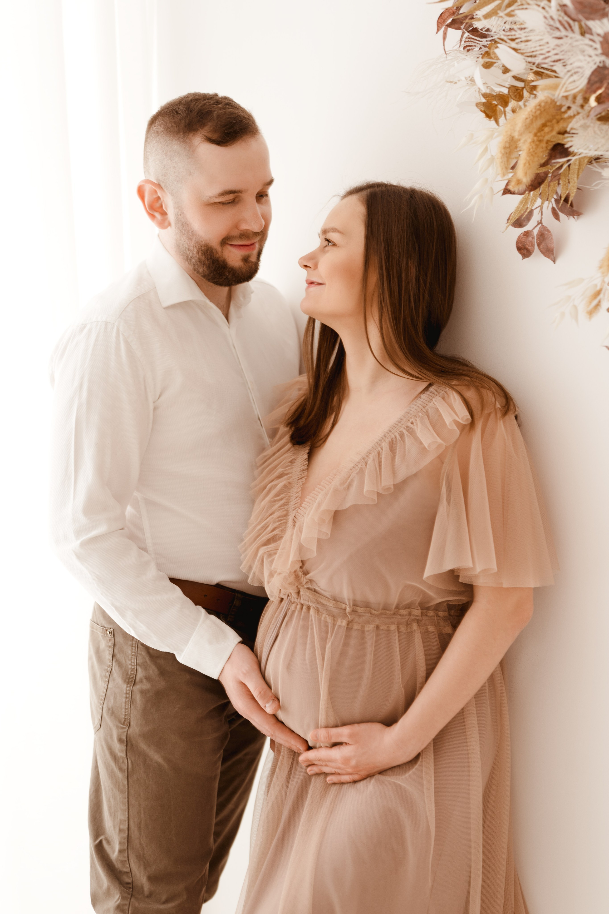 Sesja ciążowa Marty i Łukasza. Fotograf Łódź - sesja ciążowa, noworodkowa, dziecięca. Studio w Łodzi