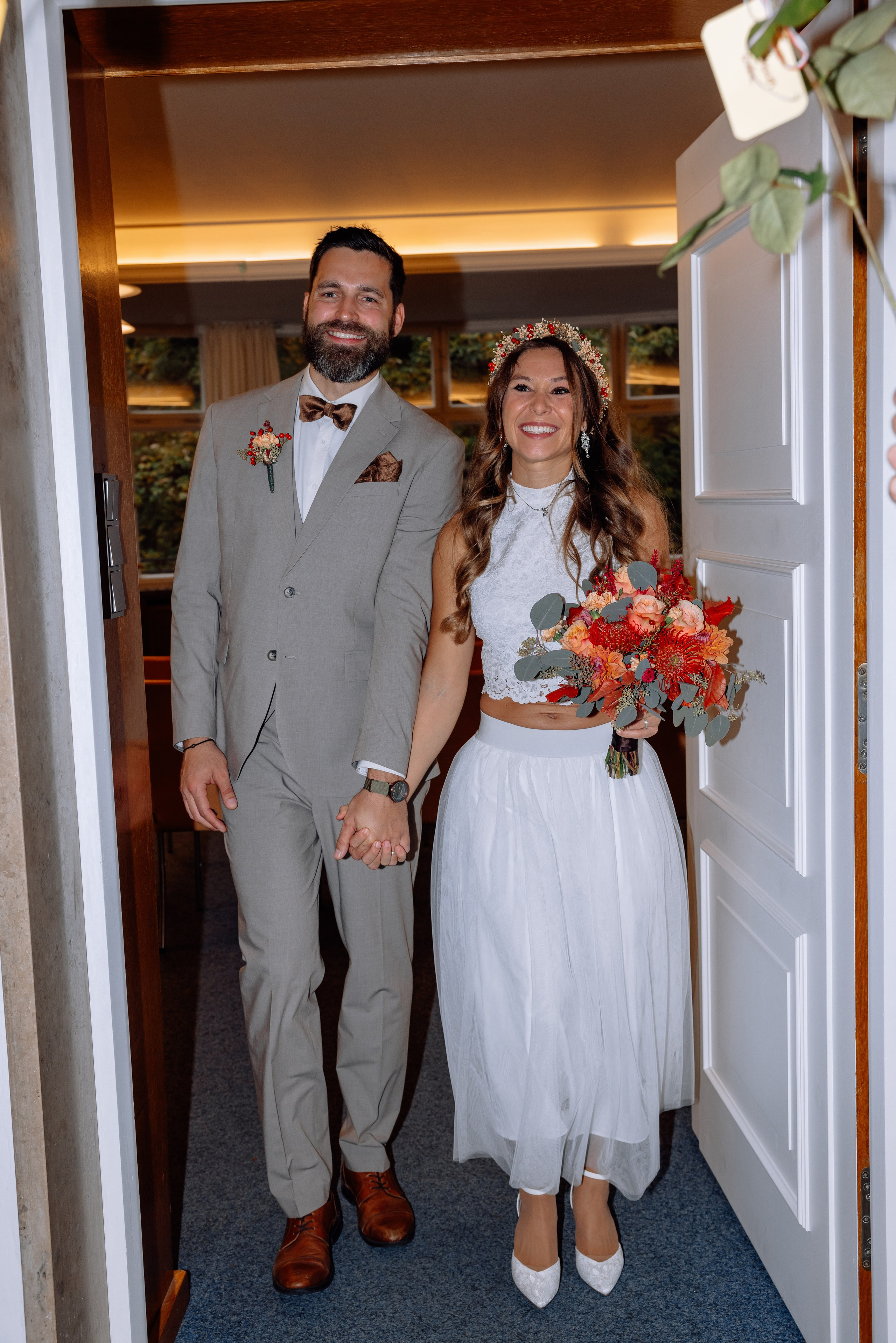 Herbsthochzeit im Standesamt Schwabing. Hochzeitsfotograf München Taufe Familienfotograf Tanja Mauke