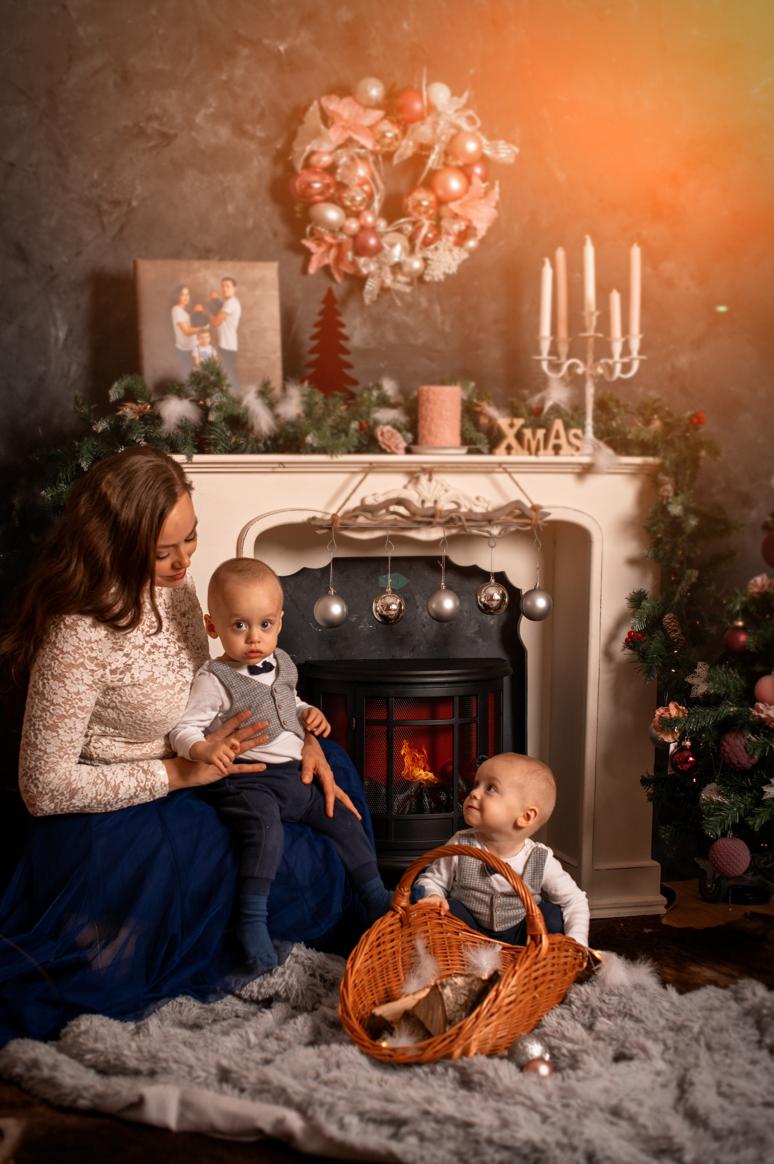 Weihnachtsshooting. Newbornfotograf Kinderfotograf Ulm Familienfotograf Anastasia Neu-Ulm