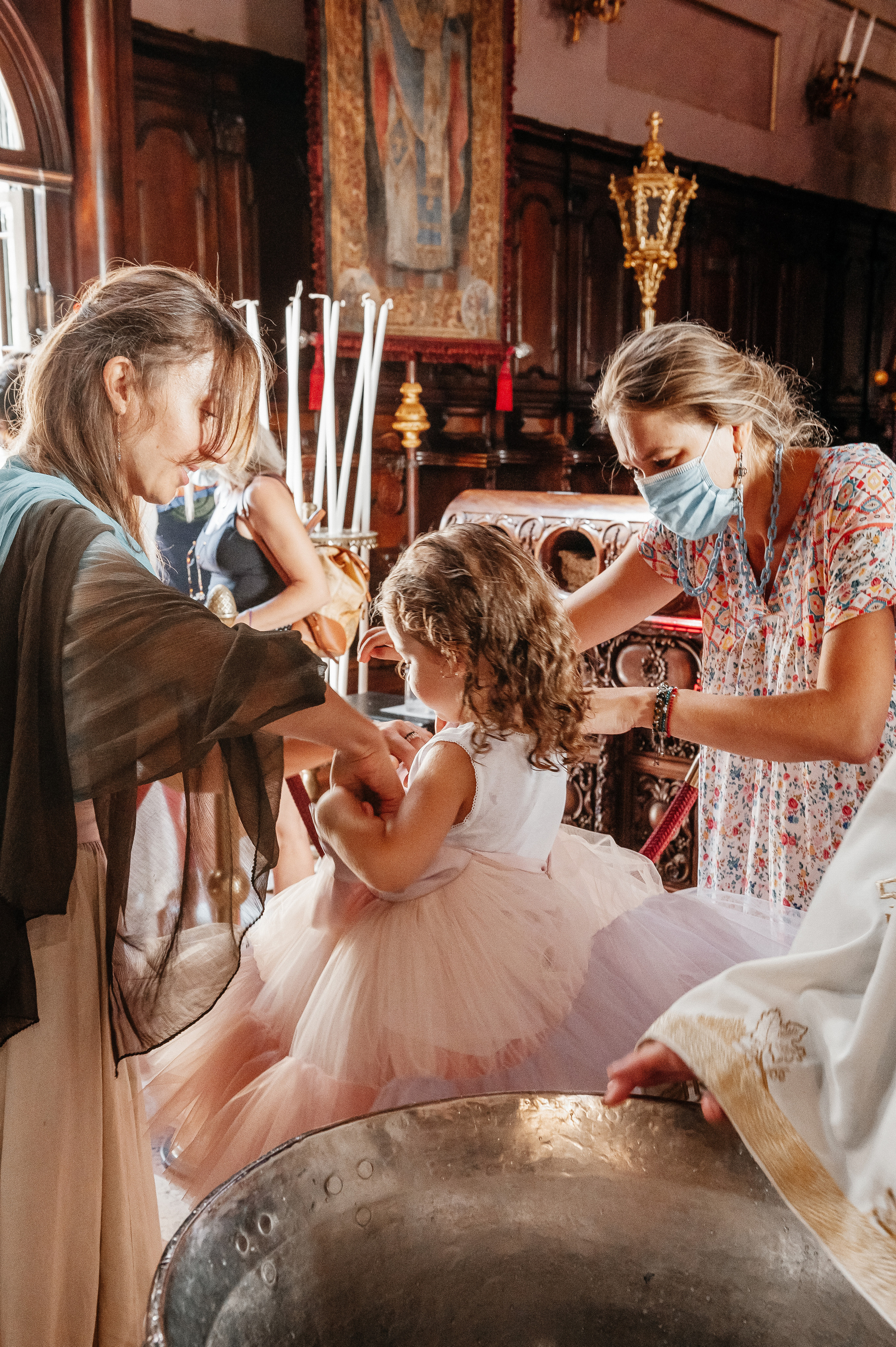 Taufe in St.-Spyridon-Kirche in Korfu, Griechenland. Newbornfotograf Kinderfotograf Ulm Familienfotograf Anastasia Neu-Ulm