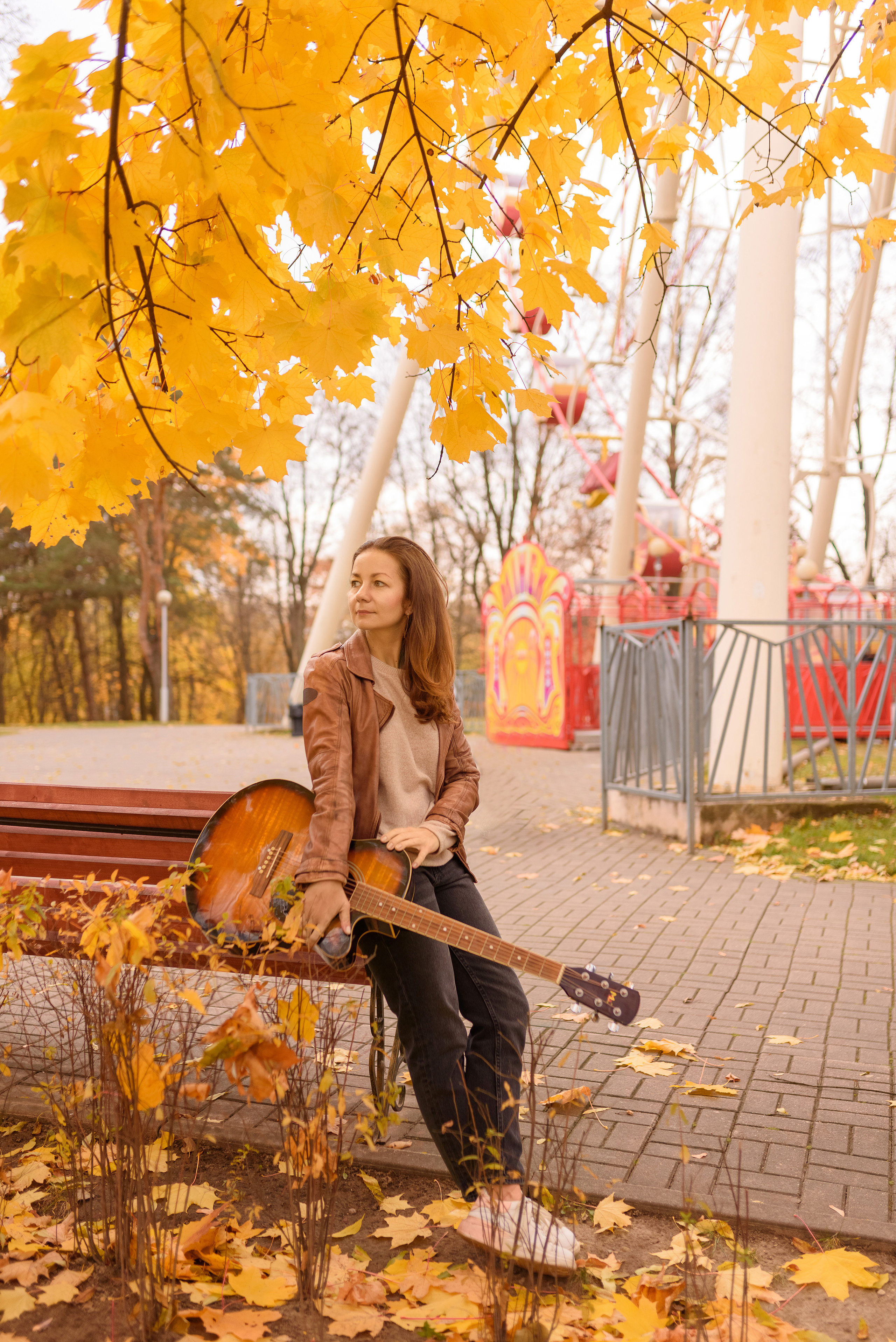 Осенний парк. Семейный фотограф и фотограф новорожденных в Вильнюсе Ирина Беленкевич