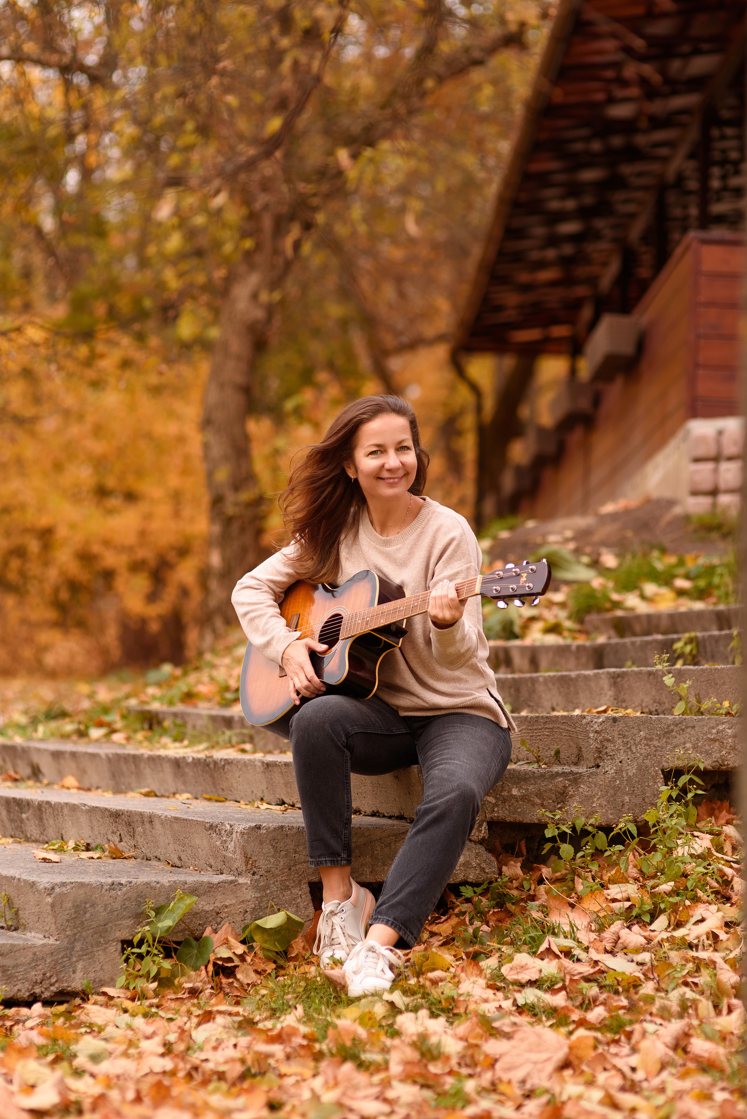 Осенний парк. Семейный фотограф и фотограф новорожденных в Вильнюсе Ирина Беленкевич