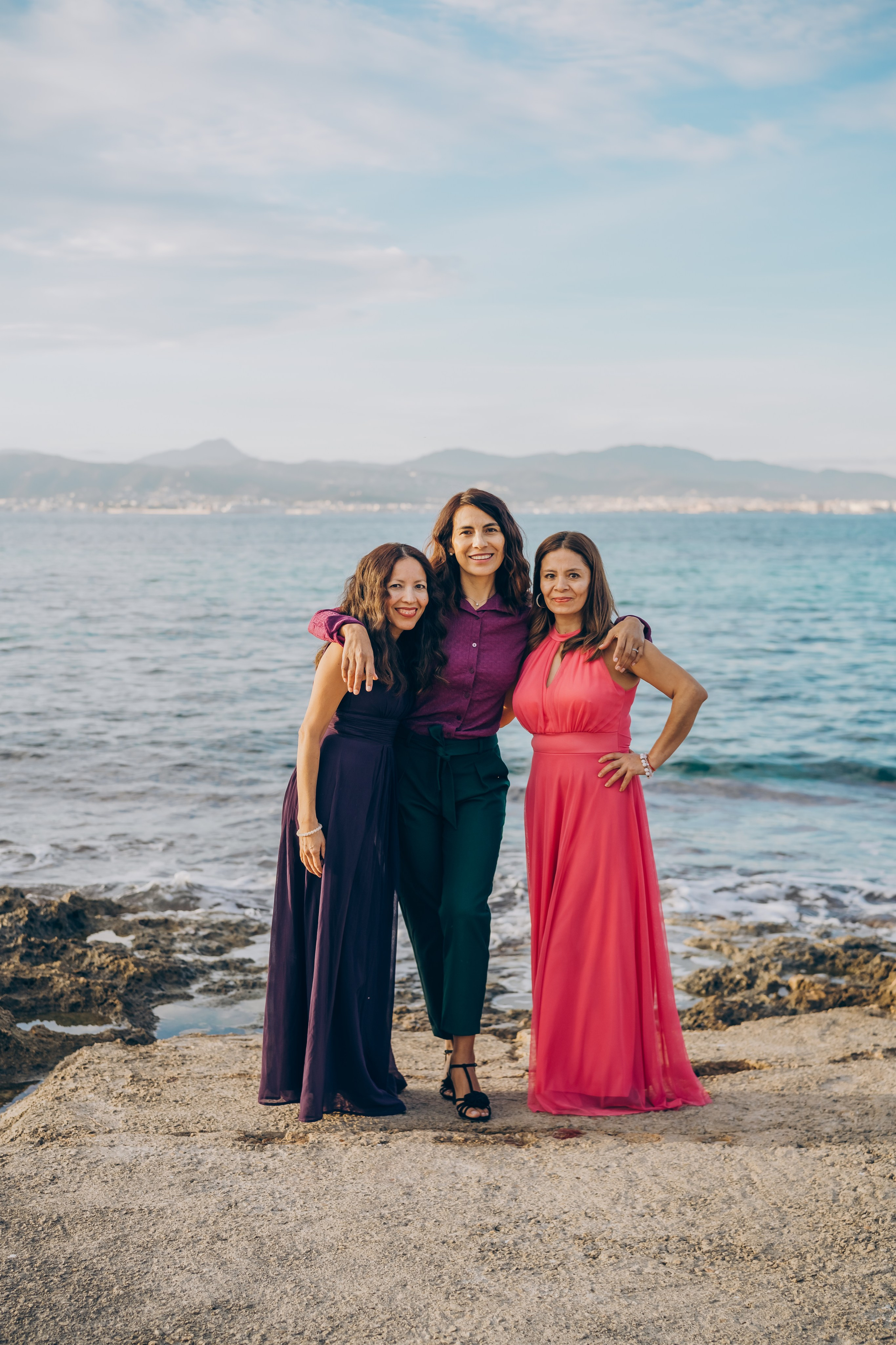 Brenda and friends. Photographer in Mallorca