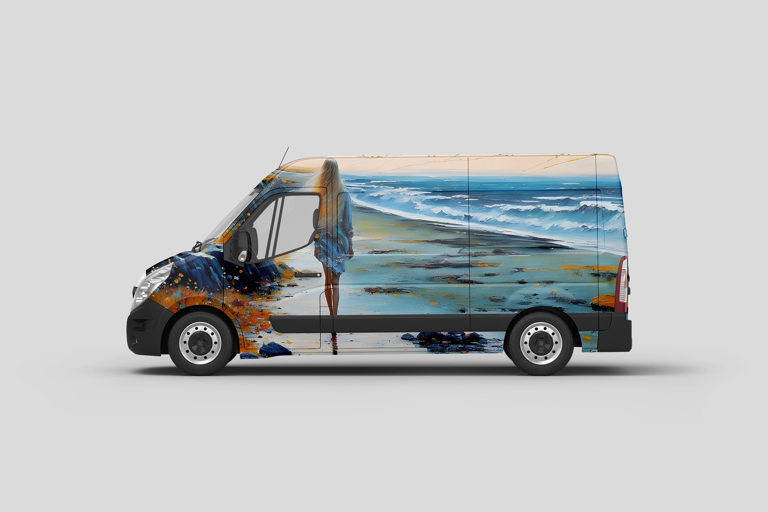 Digital painting-print for interior “Into the distance…”. AI Photo Retoucher and Image Restorer Zhanna Ognivo