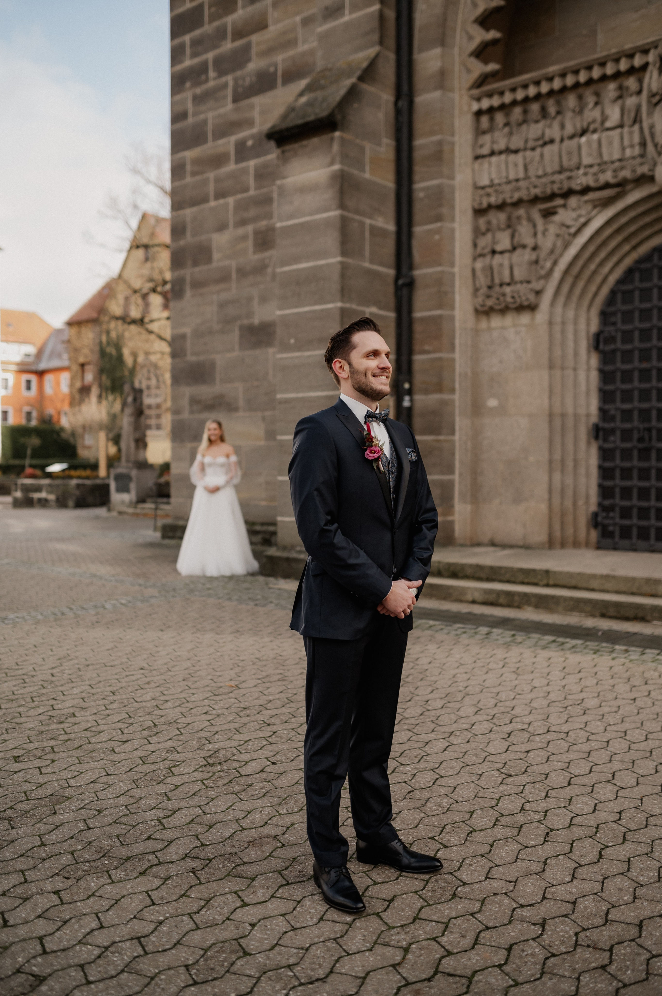 First look beim Heiraten in Neuendettelsau
