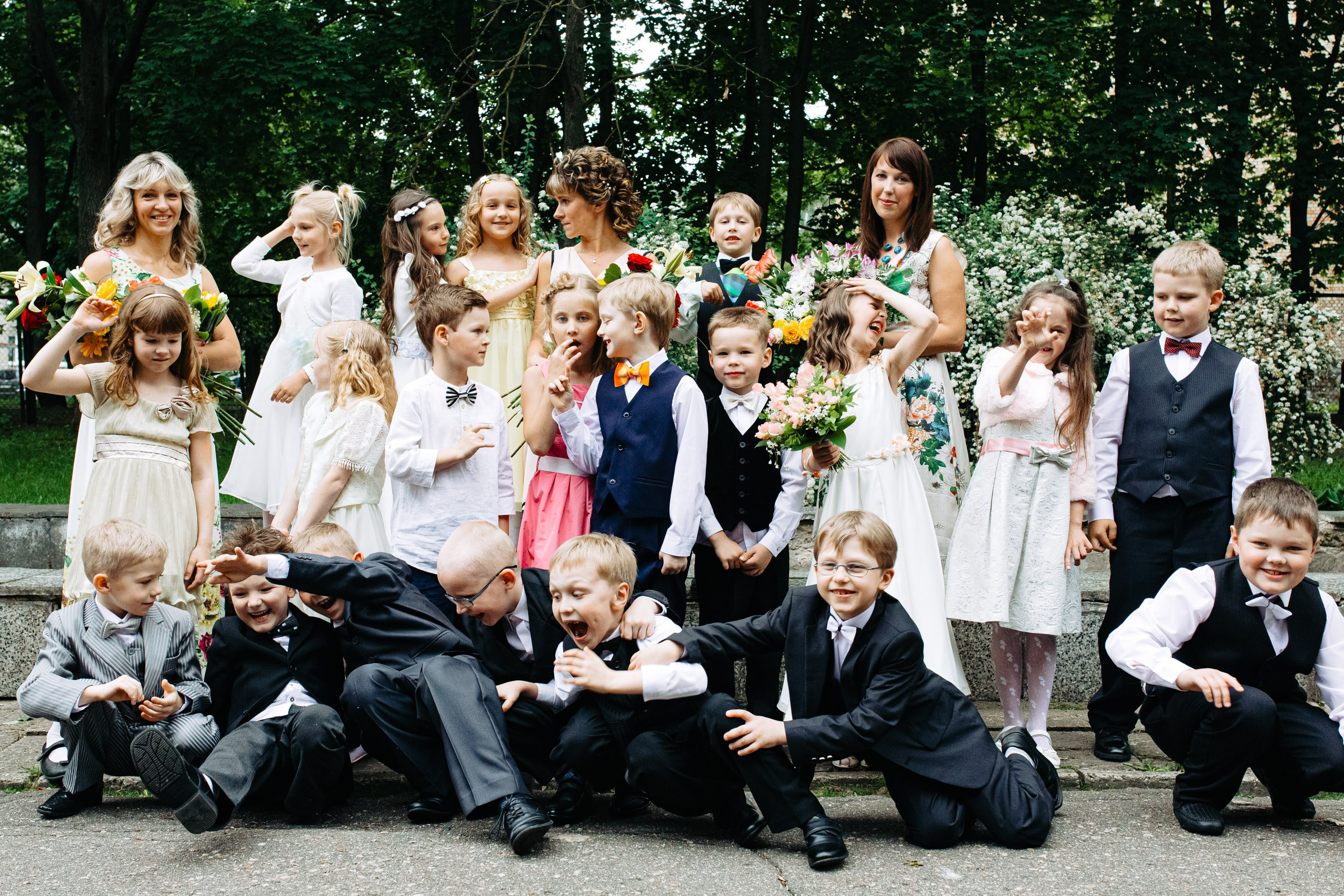 Bērnudārza izlaiduma fotografēšana