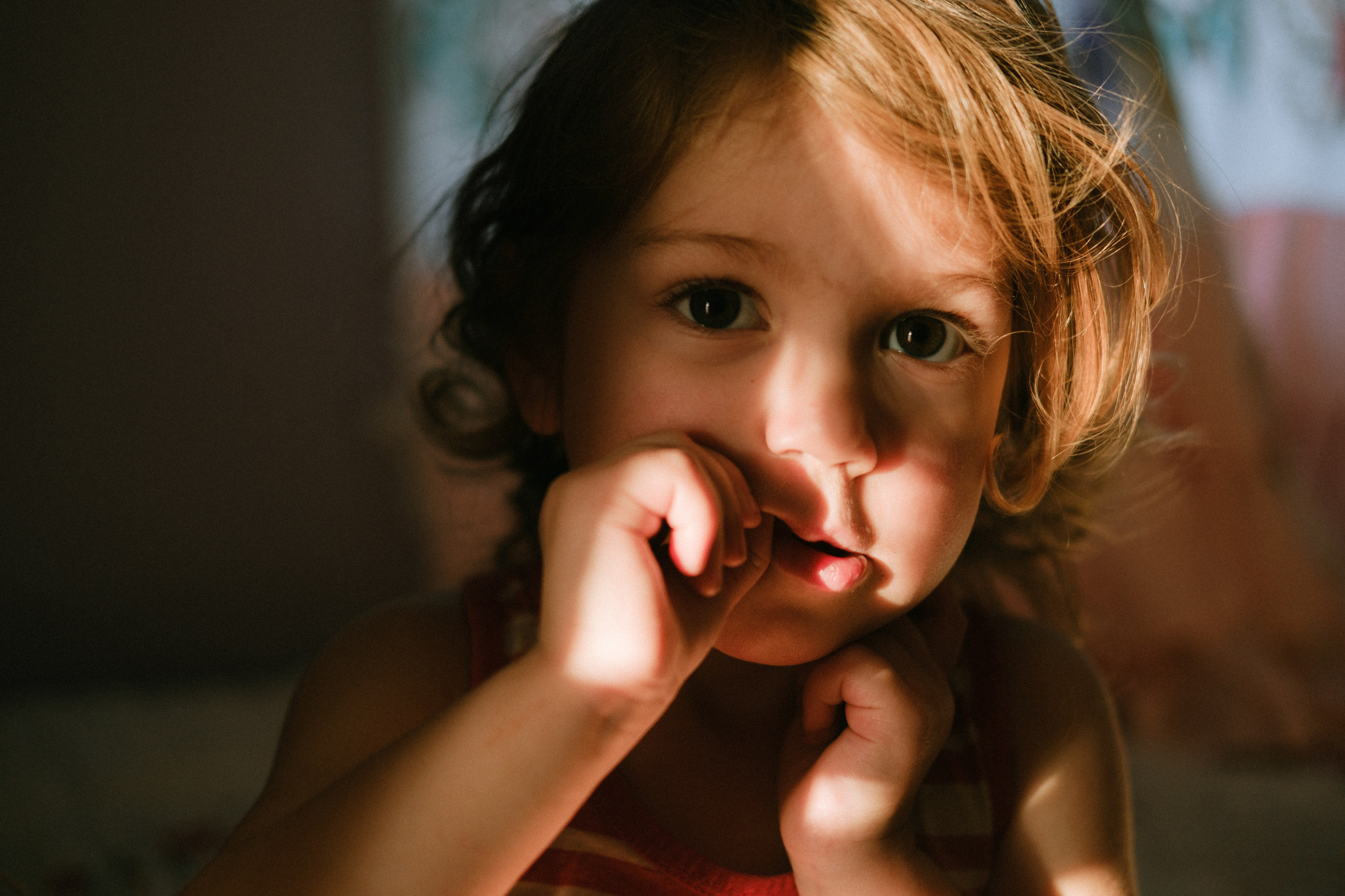 Artistic portrait of a child taken in Richmond, VA