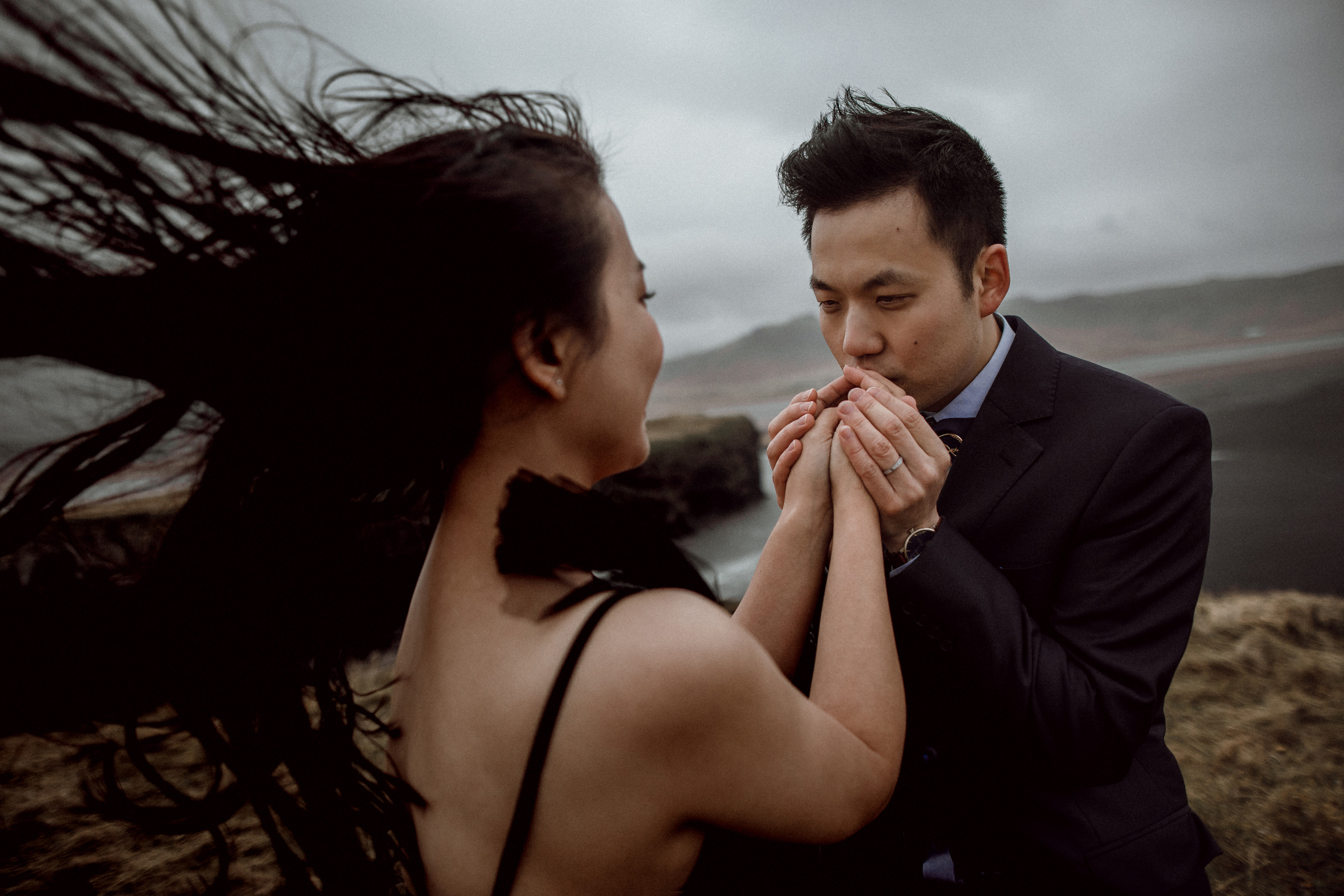 Pre-wedding photoshoot in Iceland. Iceland elopement photographer & videographer