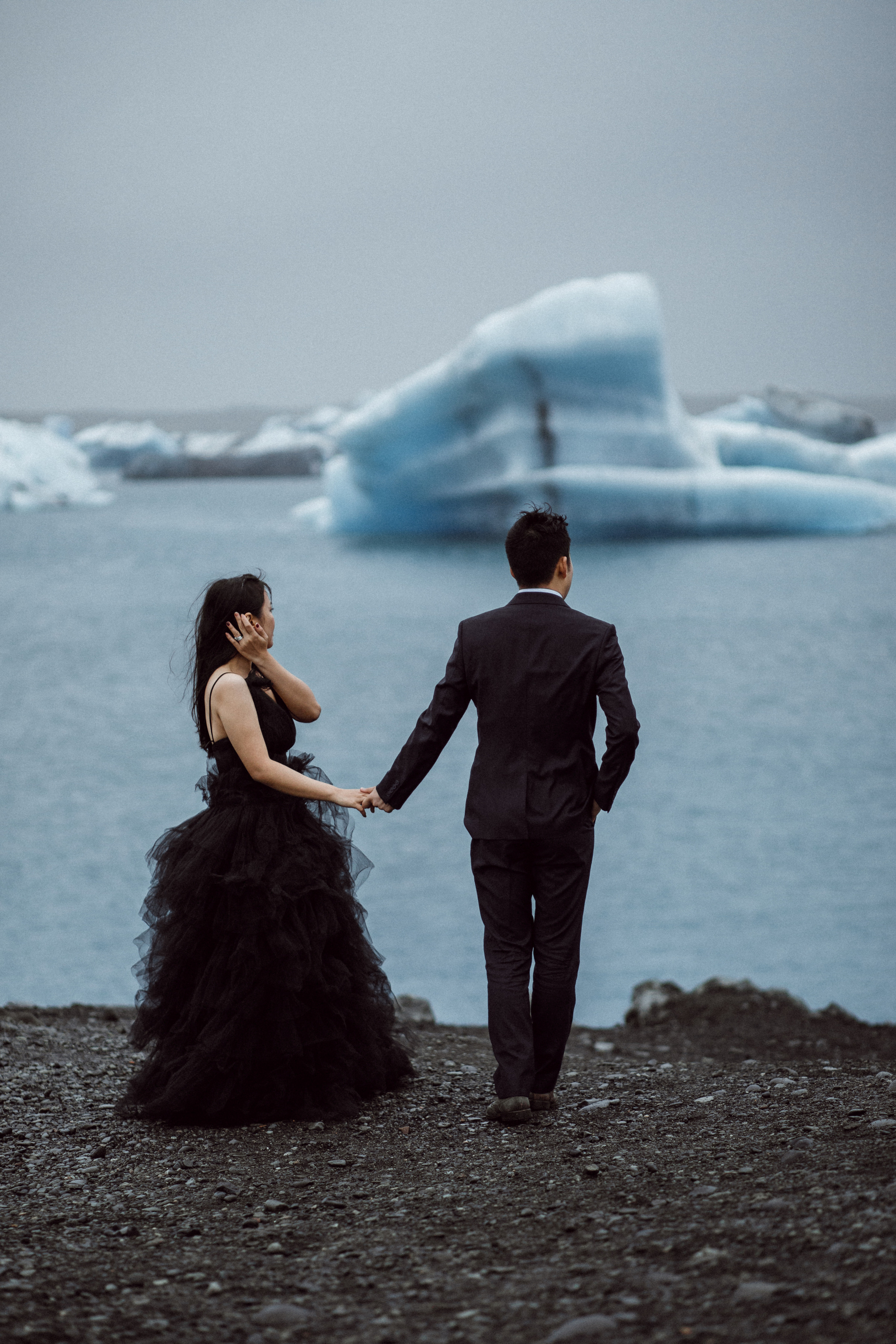 Pre-wedding photoshoot in Iceland. Iceland elopement photographer & videographer