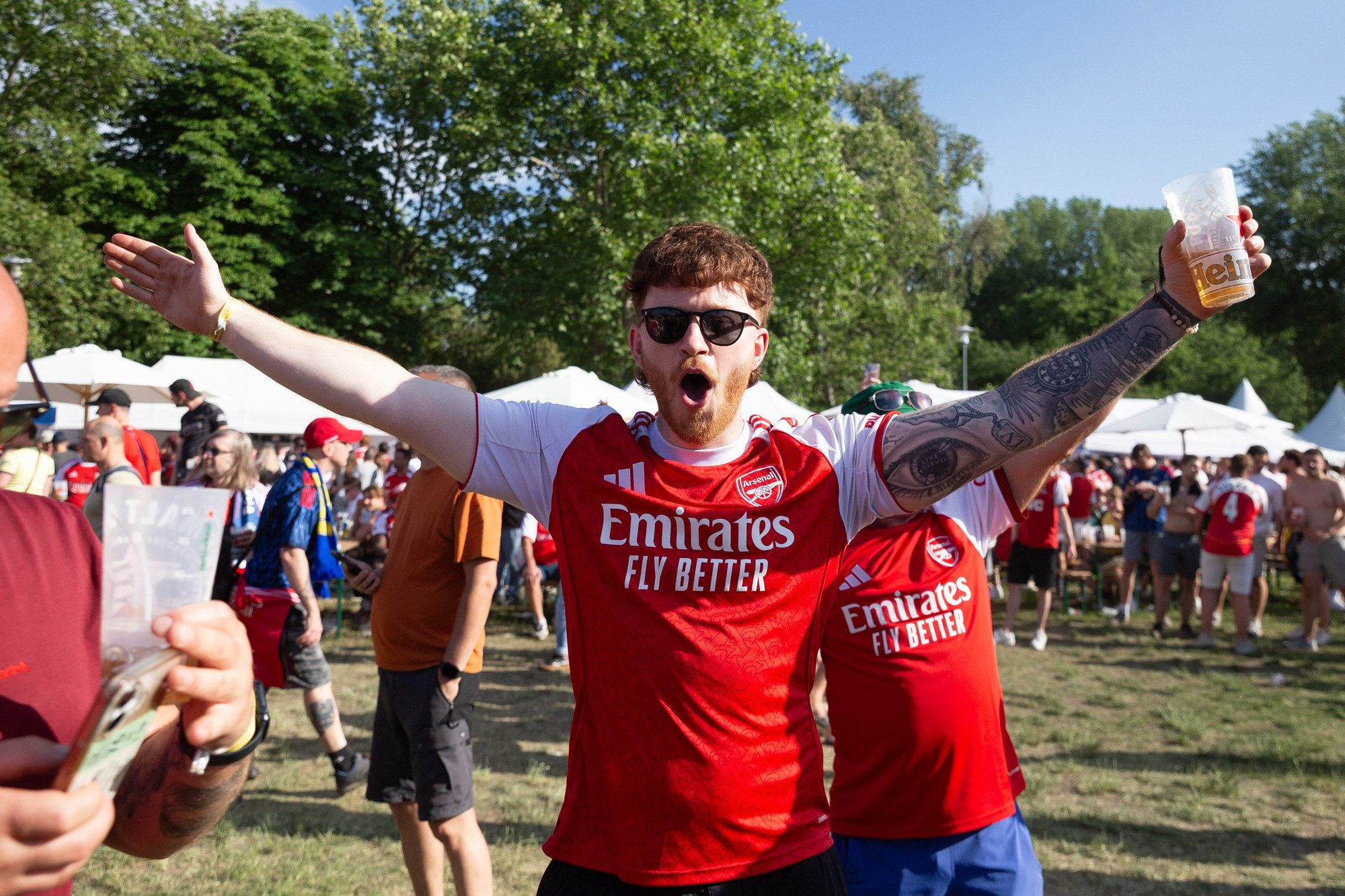 UEFA Champions League Final. Arsenal vs PSG. Budapest 2026. Arsenal Fan Zone. Photographer in Budapest — Yura Knyazev