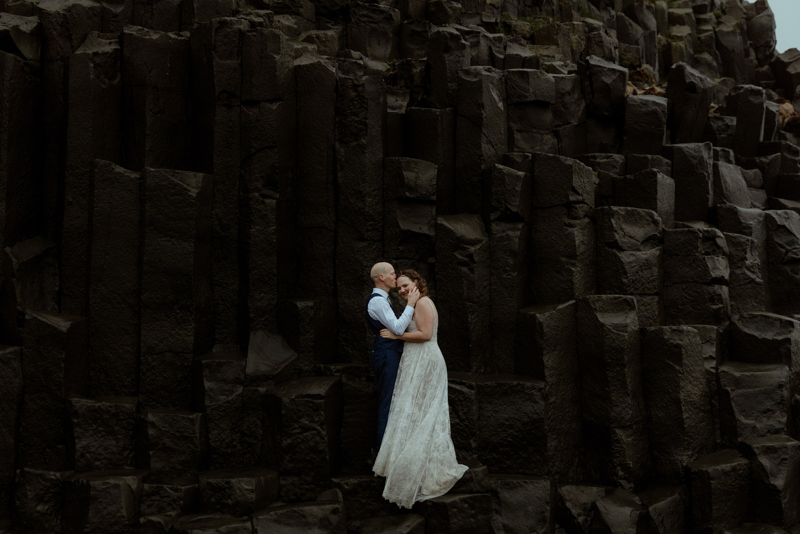 Iceland Elopement at Black Sand Beach. Iceland elopement photographer & videographer
