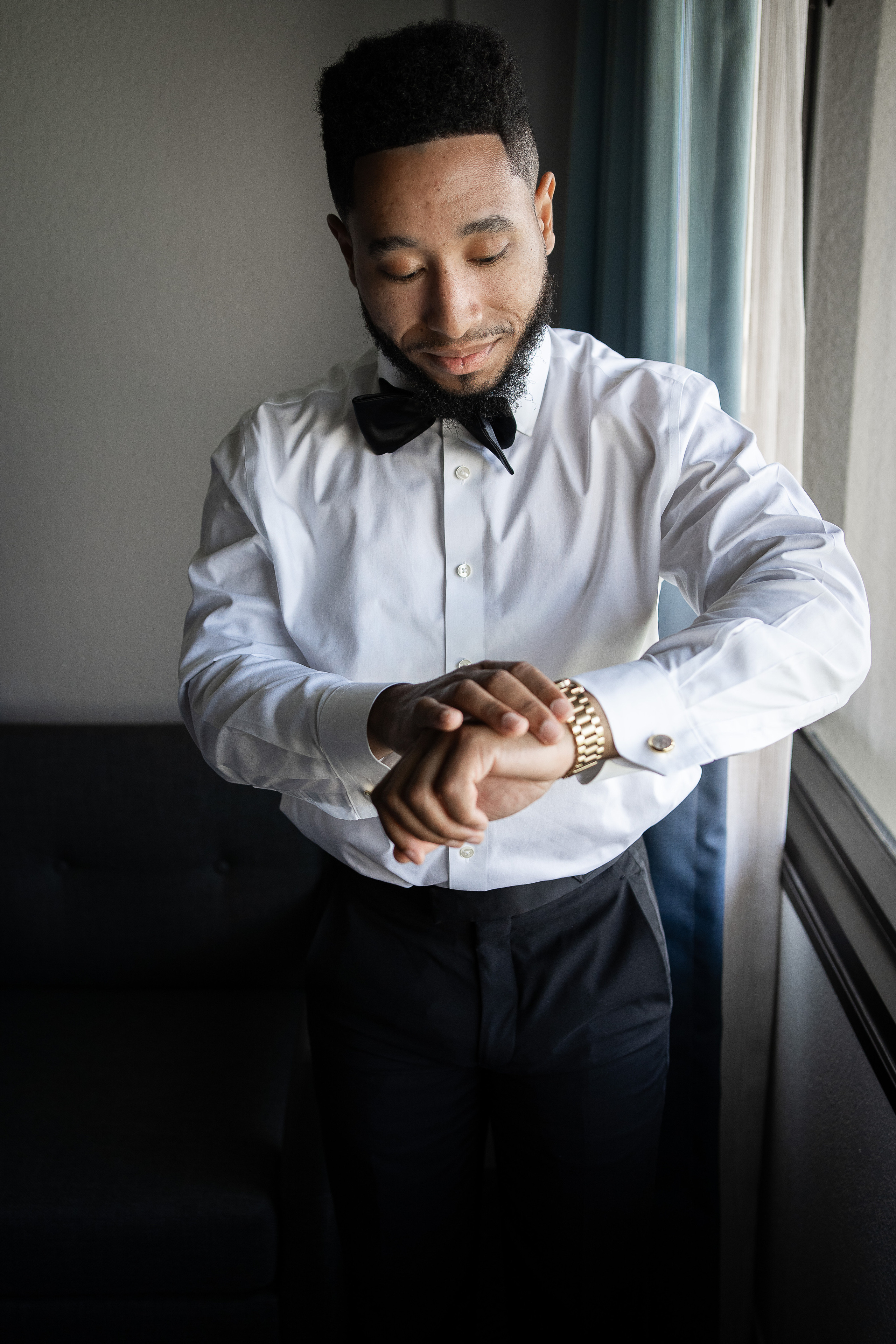 groom getting ready