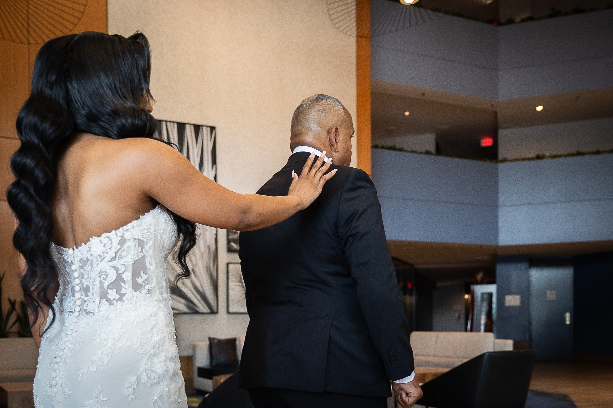 bride and father