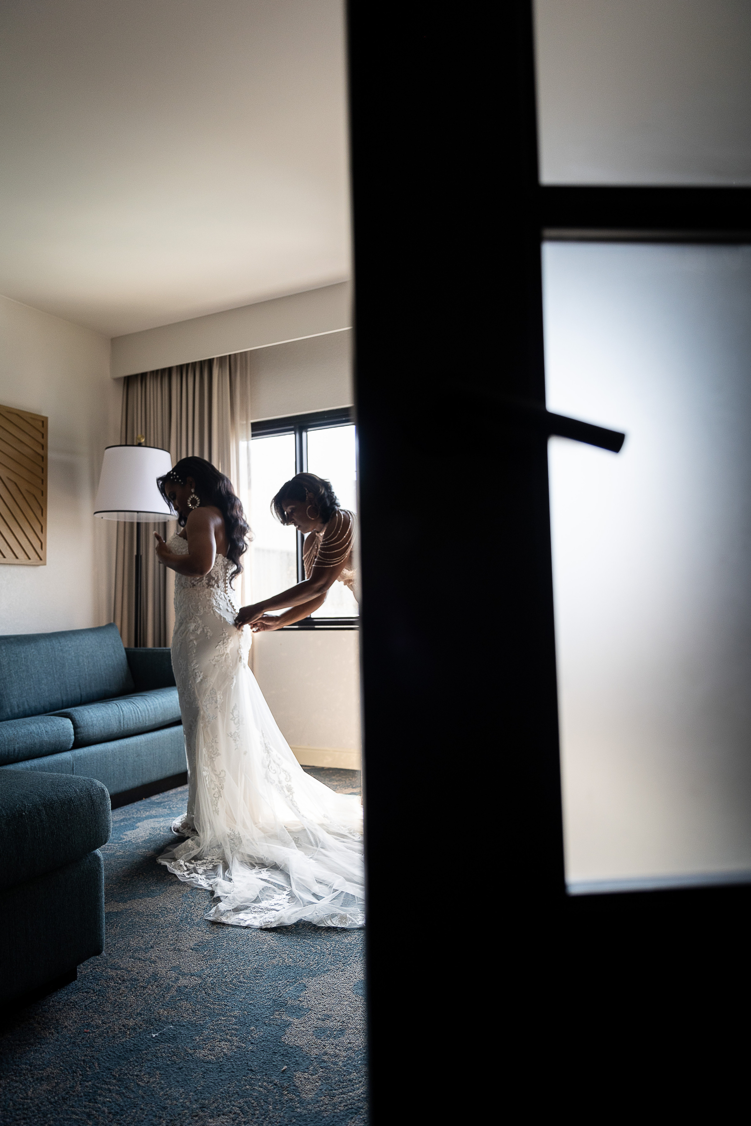 getting ready bride