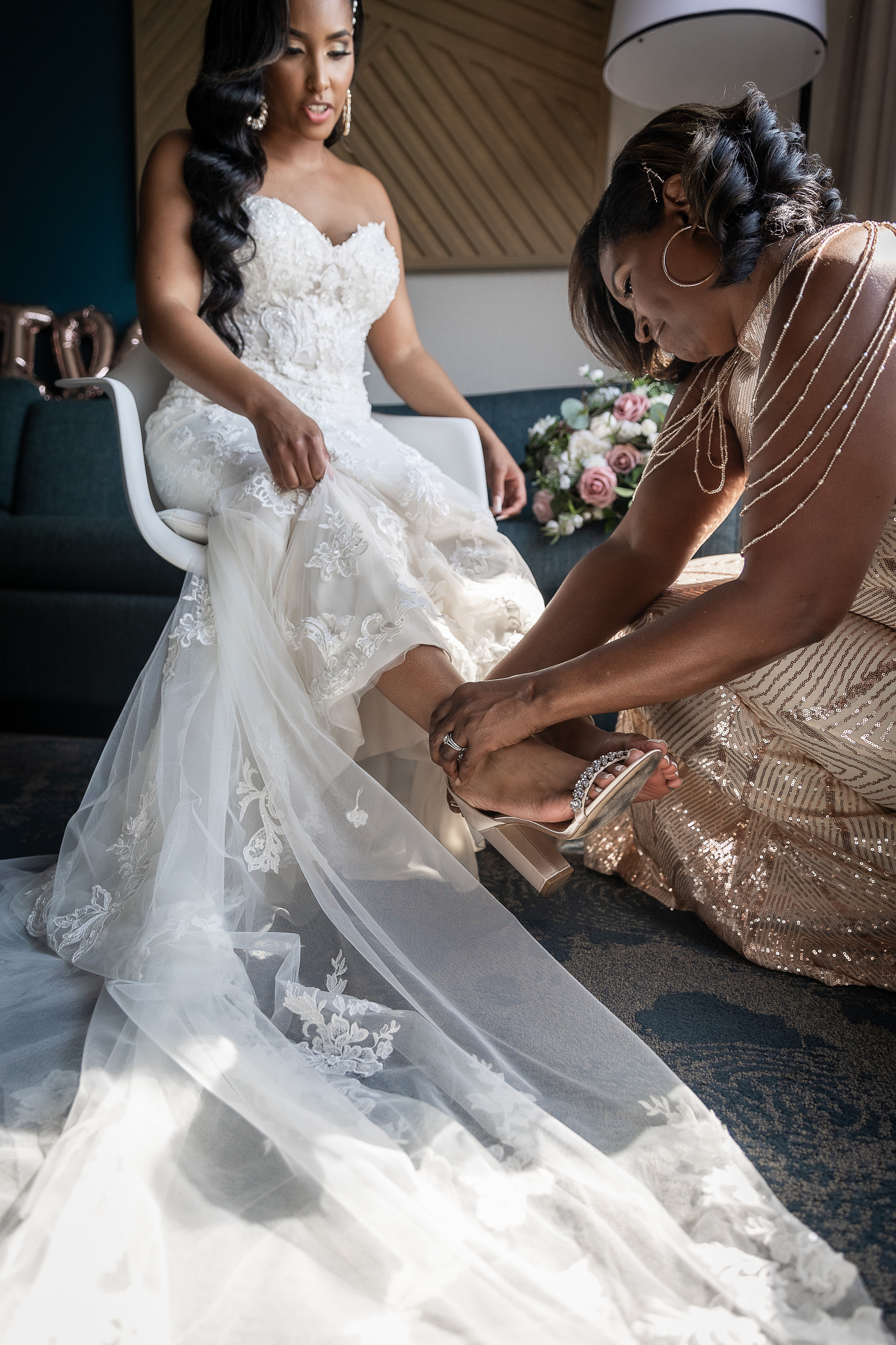 getting ready bride