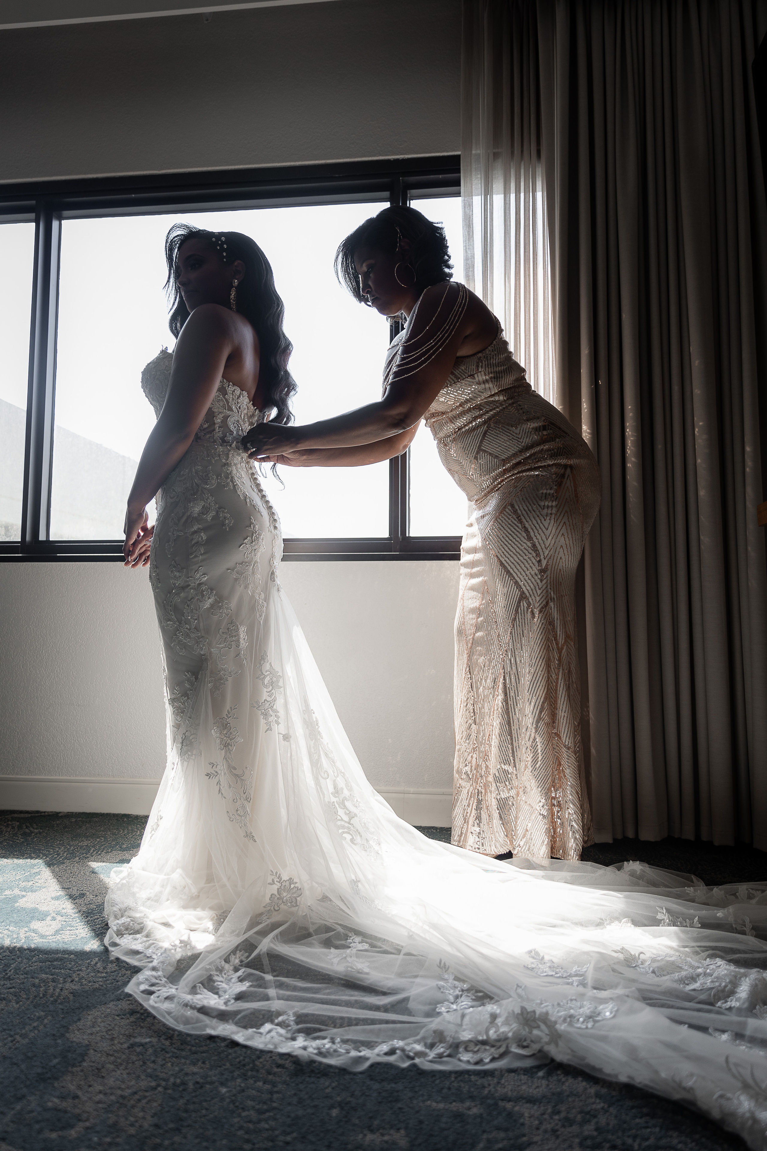 getting ready bride