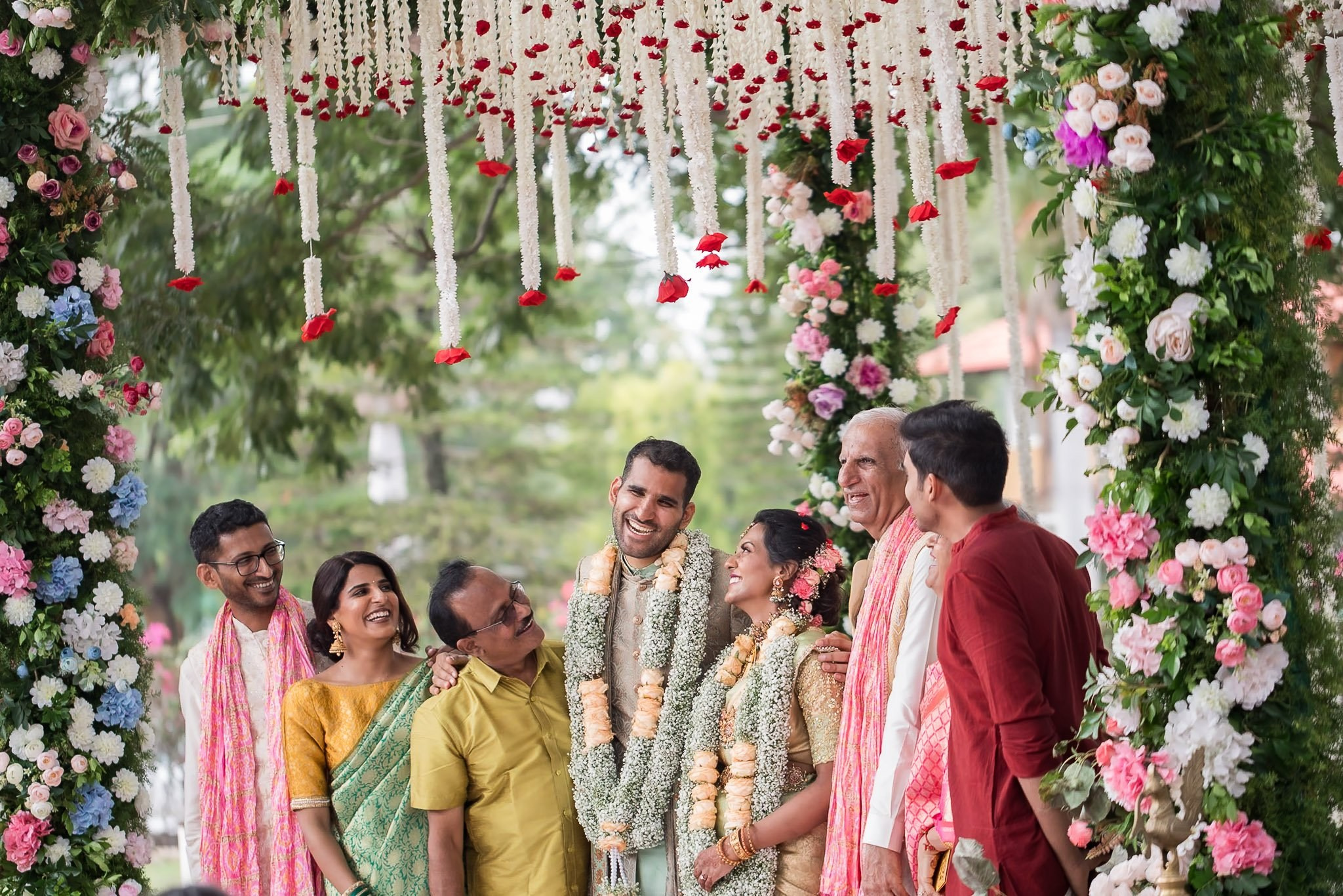 Explore the vibrant fusion of Punjabi and Chettinad cultures in this stunning destination wedding at Eagleton The Golf Resort, Bangalore. Ph