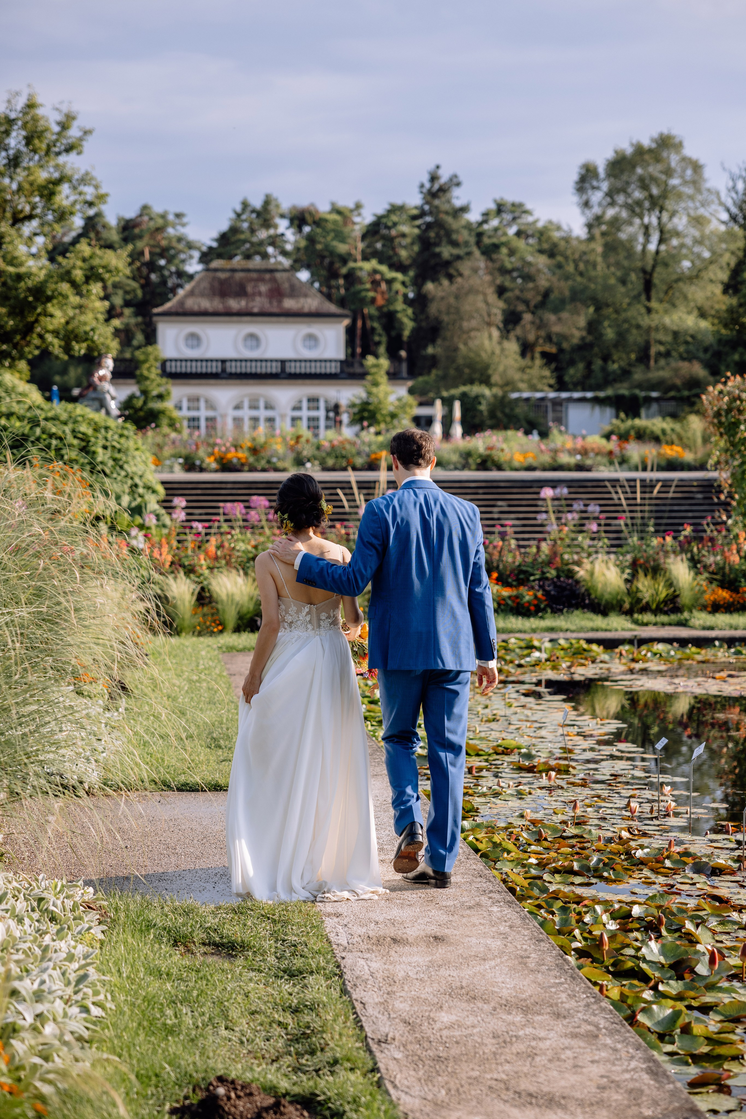 Café im Botanischen Garten. Deutsche - Japanische Hochzeit. Hochzeitsfotograf München Taufe Familienfotograf Tanja Mauke