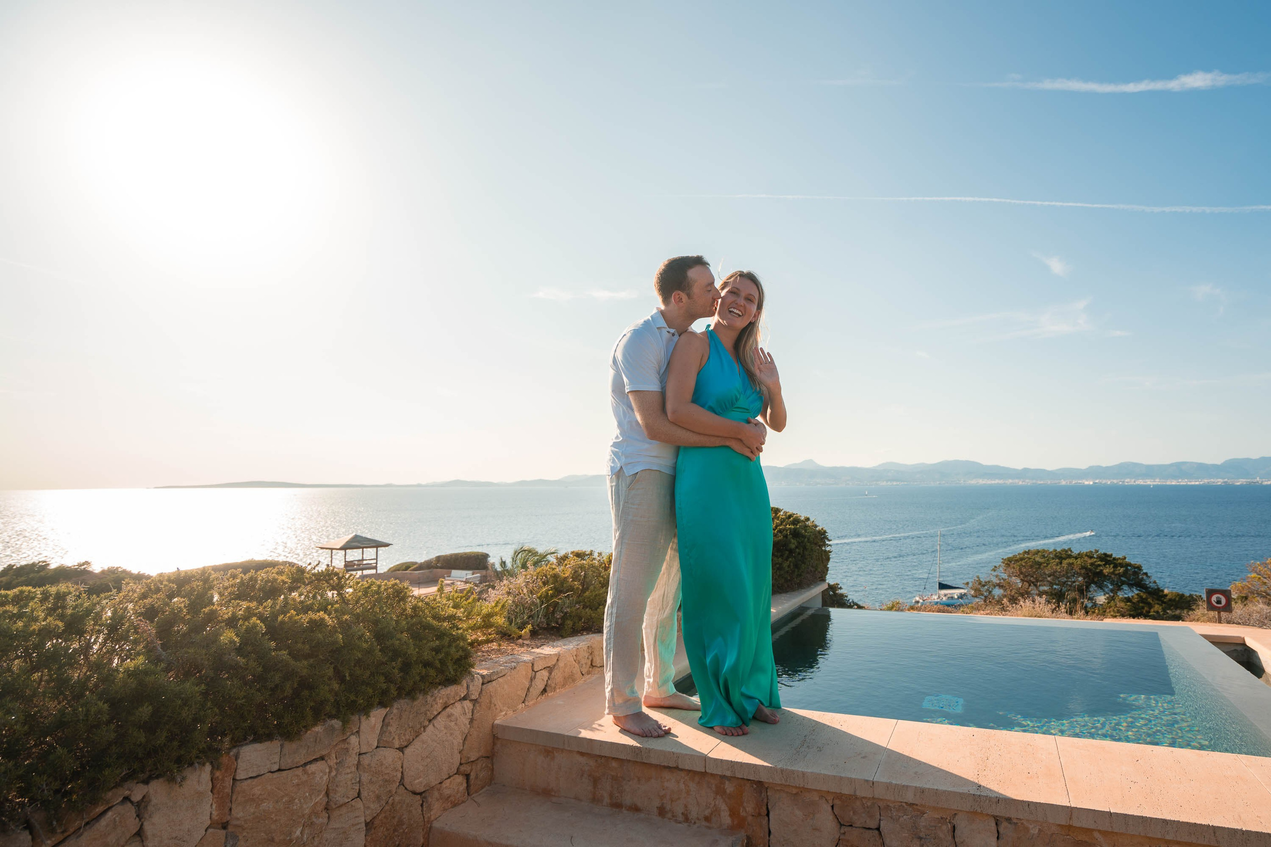 Wedding Proposal at Cap Rocat venue. Mallorca Wedding, Corporate & Social Photographer