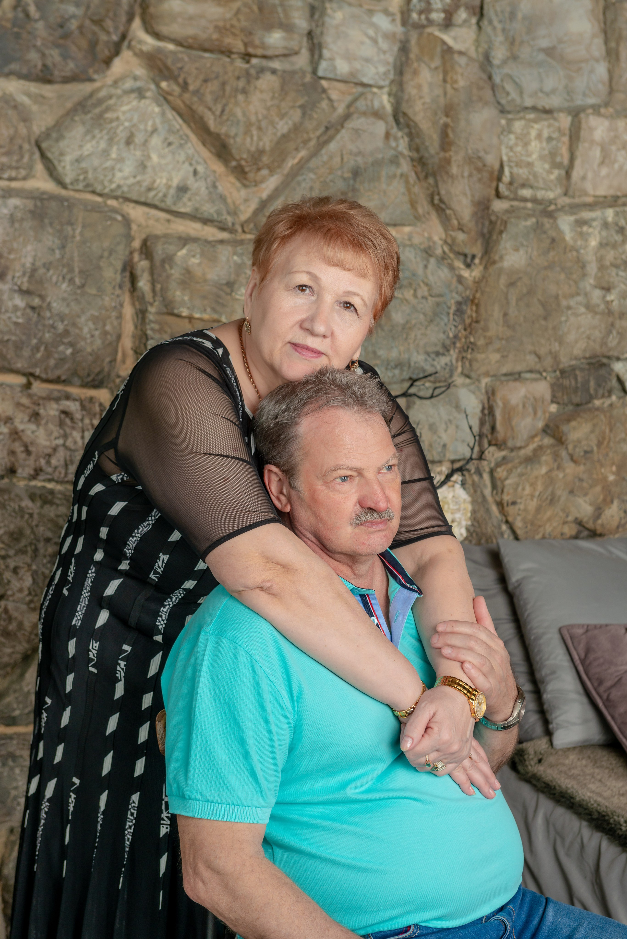 Photosession of a married couple in the studio. FOTÓGRAFO MÉXICO QUINTANA ROO