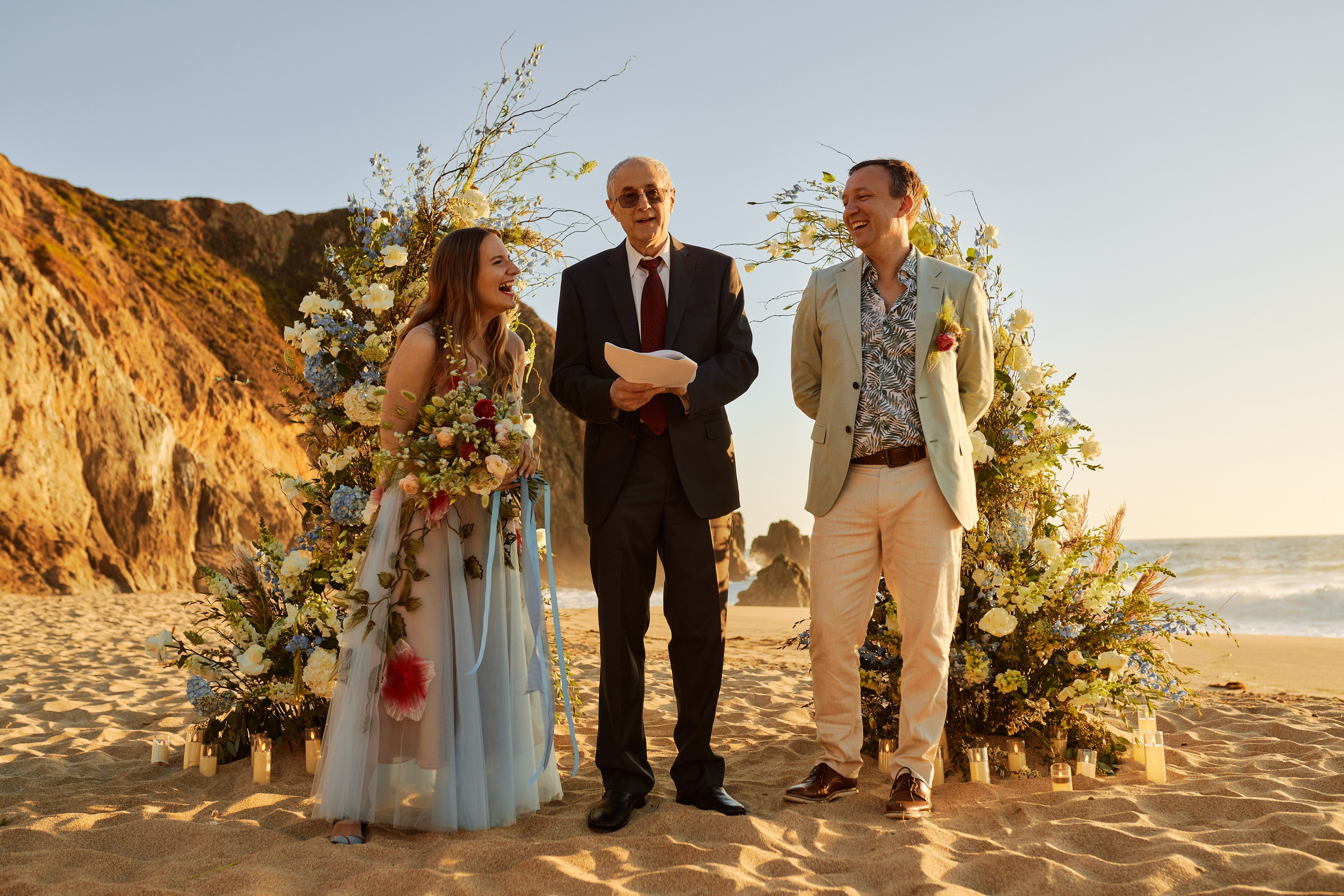 Intimate Sunset Beach Wedding in the Bay Area — Candid & Documentary Coastal Photography. Bay Area Life | Event, Wedding & Commercial Photography Agency