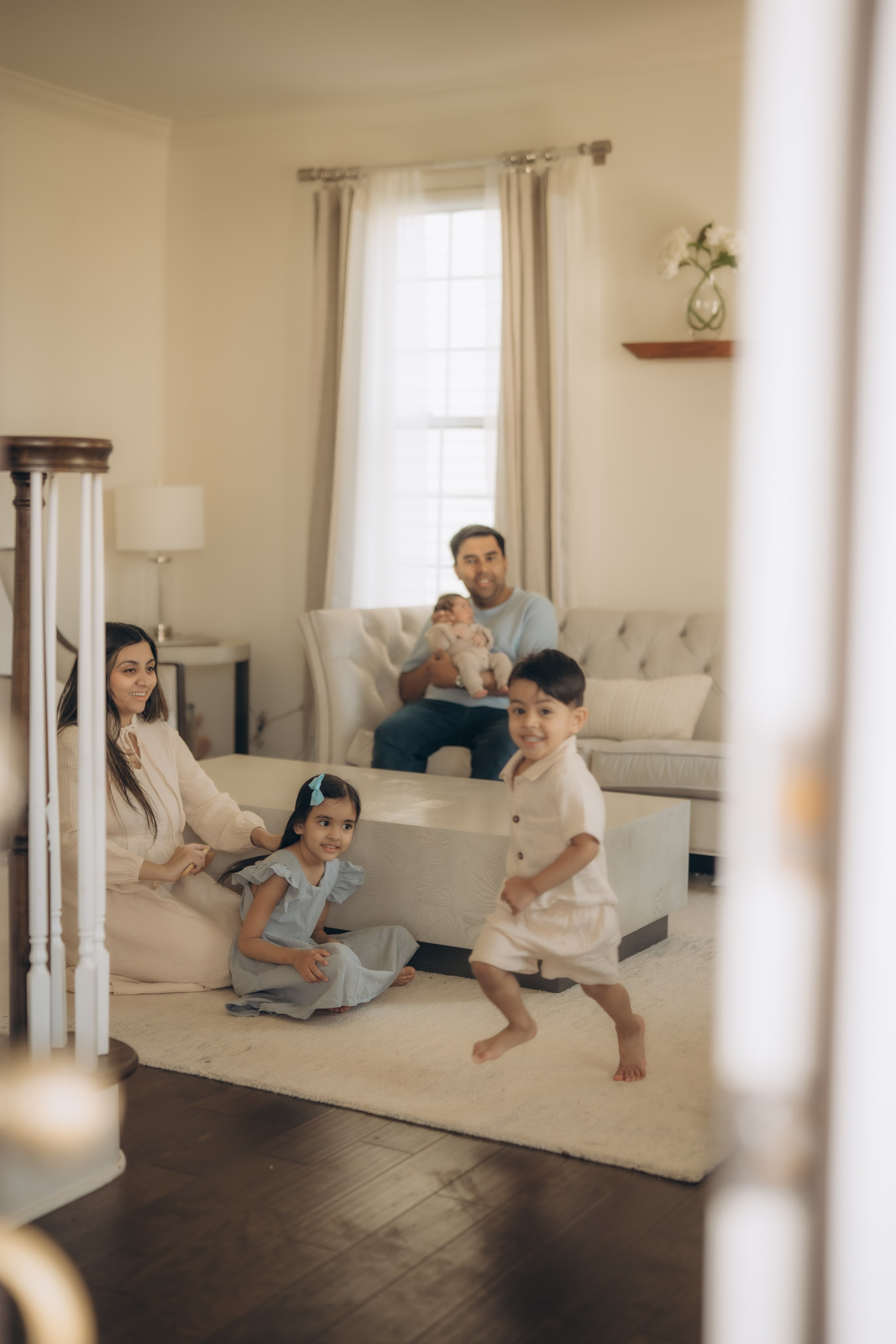 Newborn in home family stories. Lifestyle Family Photographer in Pennsylvania