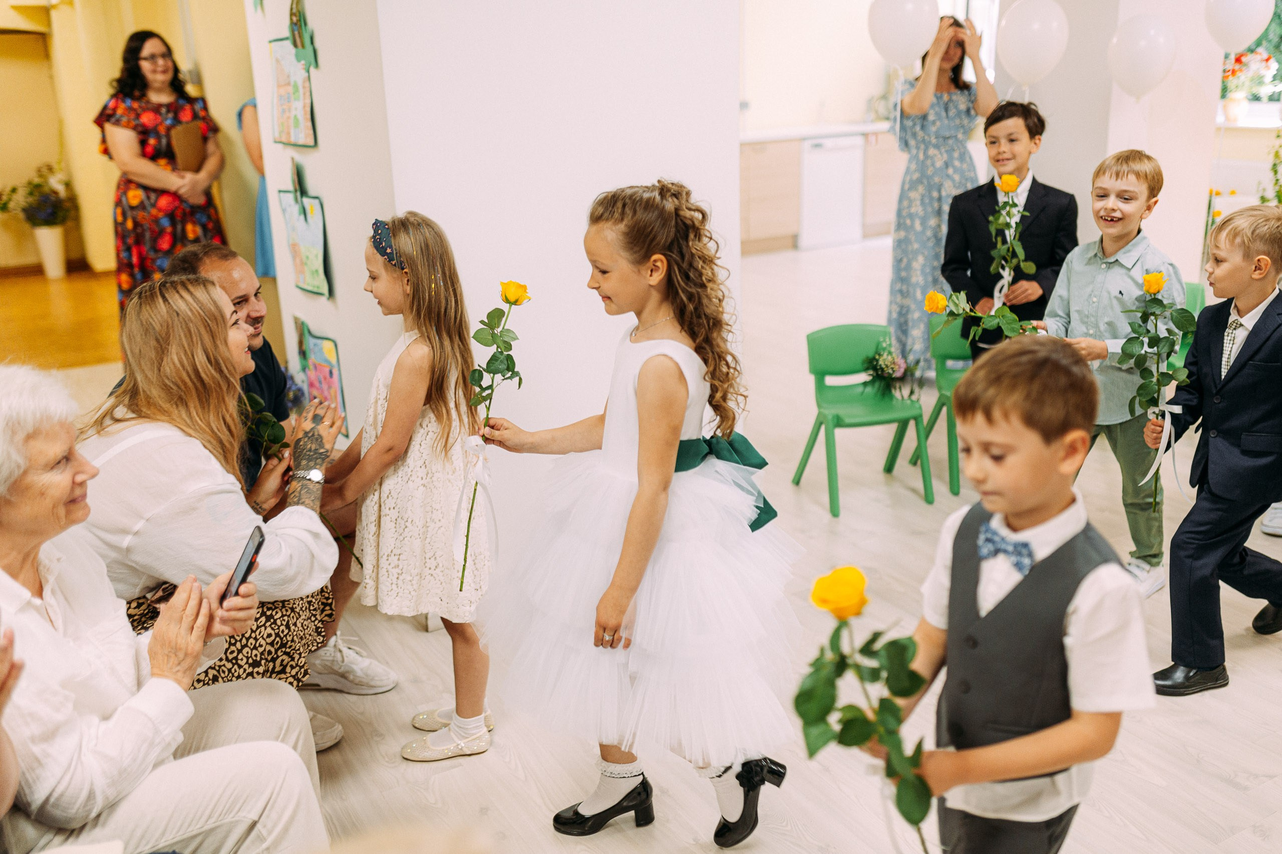 Bērnudārza izlaiduma fotografēšana