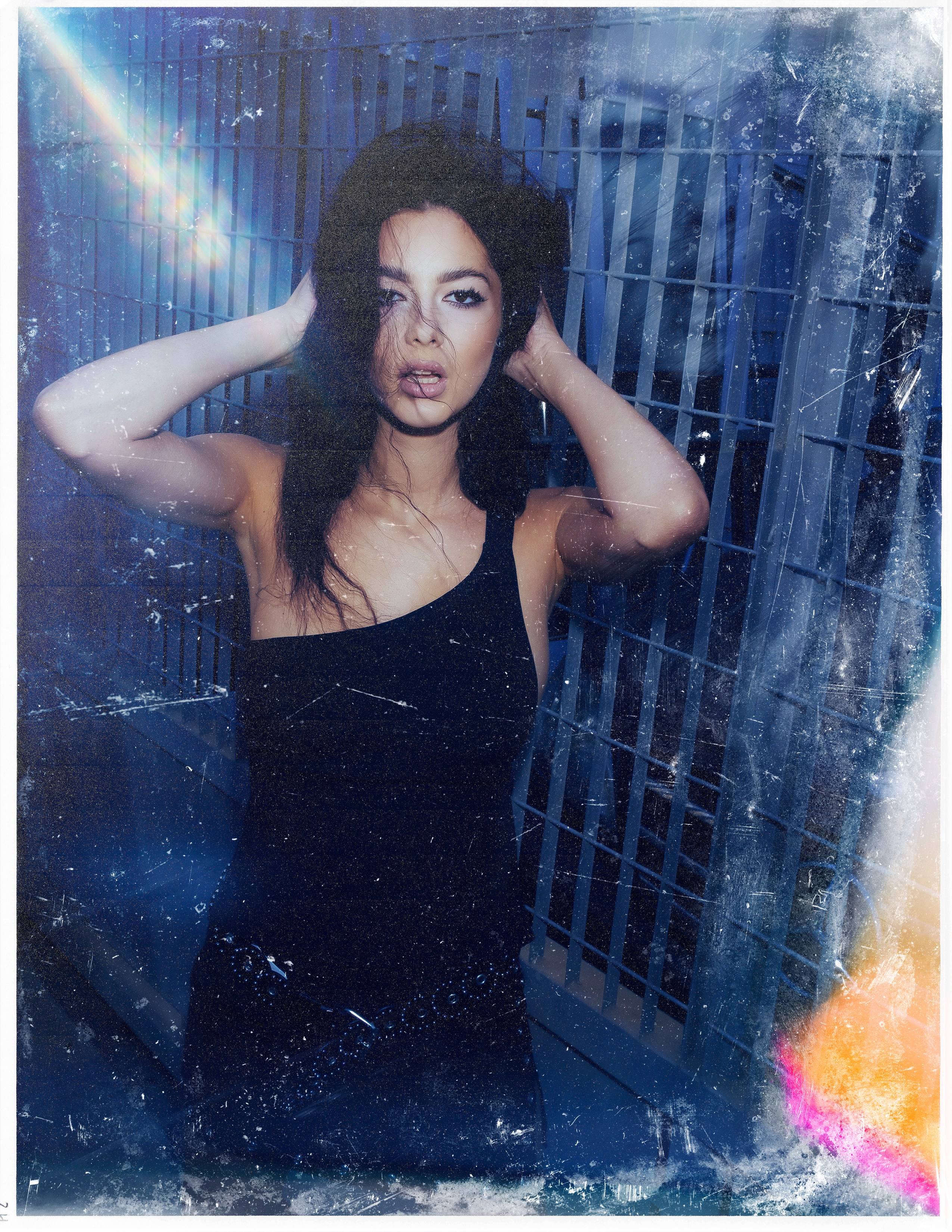 Industrial style fashion photo shoot with professional model in Torrevieja — Photographer Andrey Lukovnikov