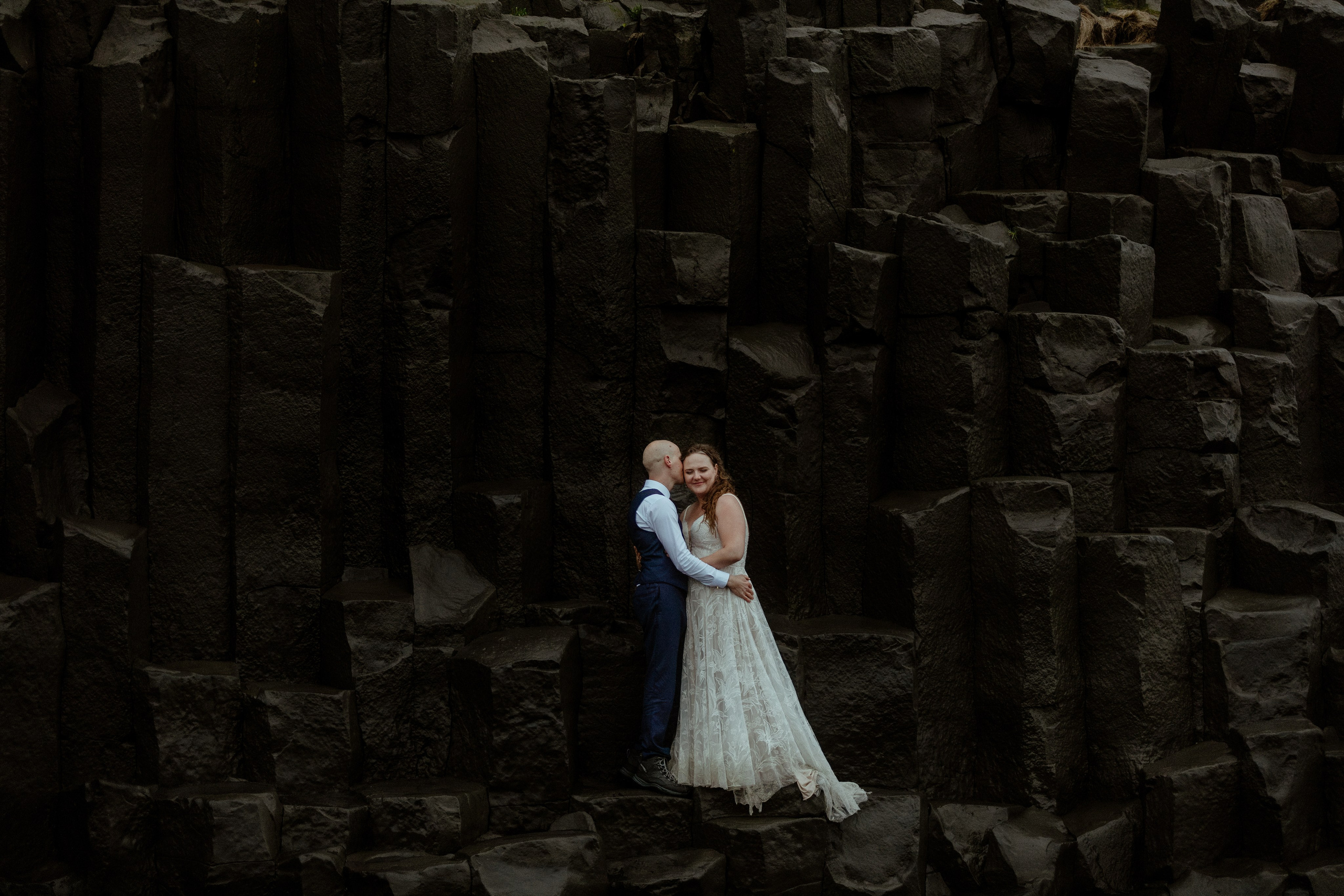 Iceland Elopement at Black Sand Beach. Iceland elopement photographer & videographer