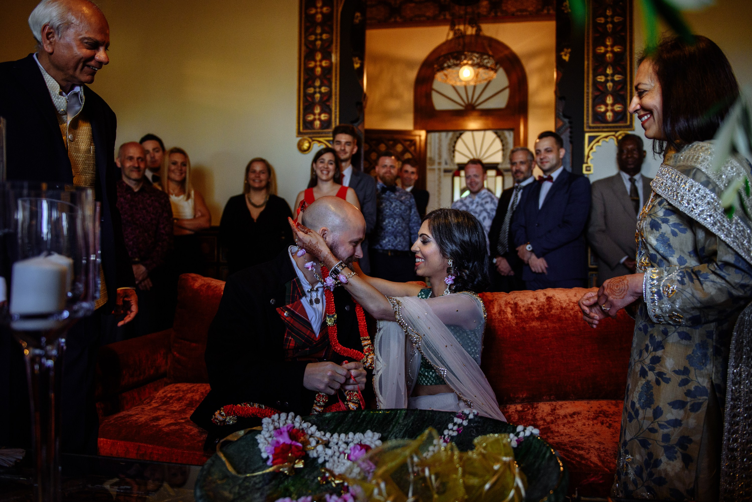 Elegancia Oriental. La Magia de una Boda India en La Gran Villa Rosa. Фотограф Екатерина Гасанова — фотосессии в Барселоне