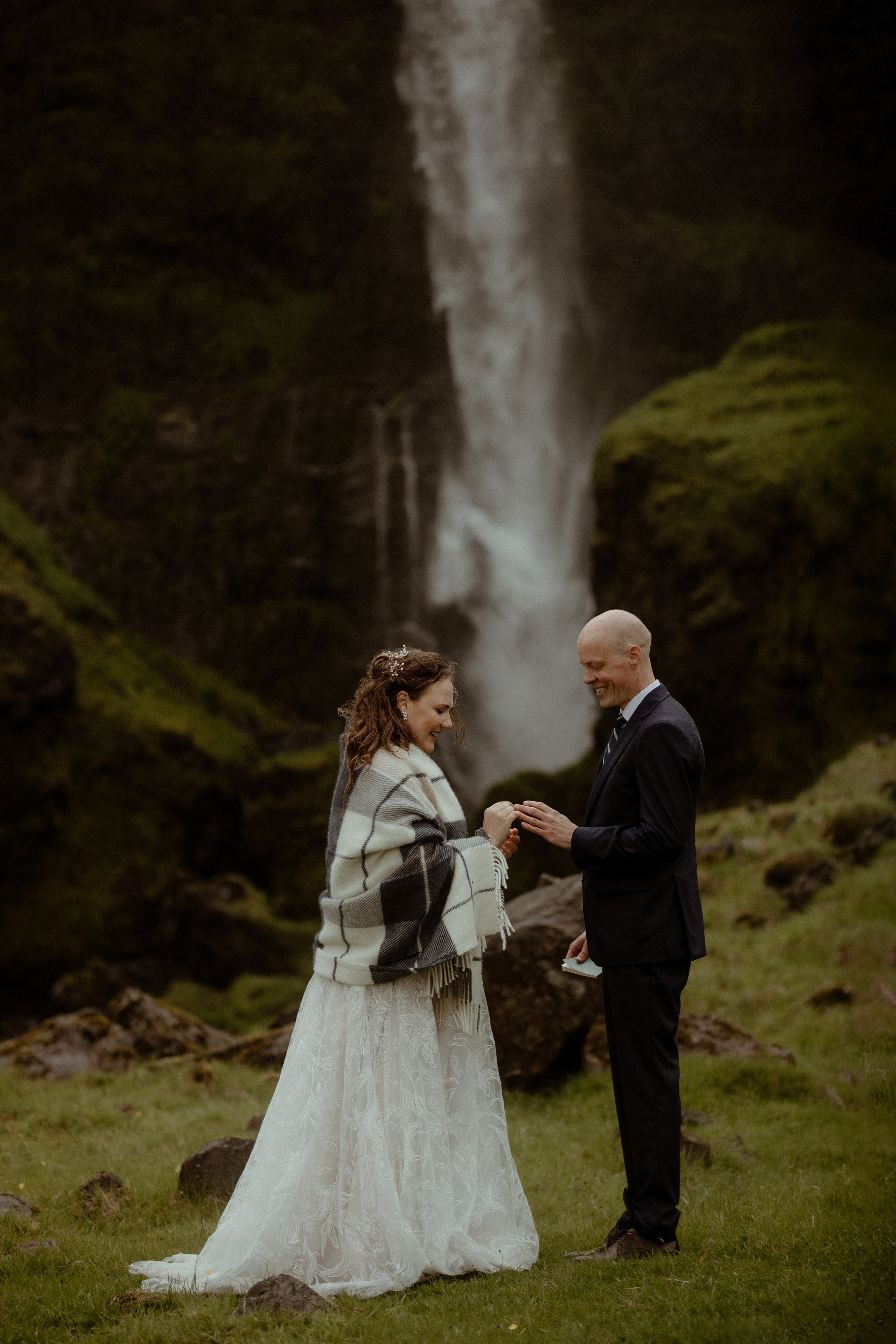 Iceland Elopement at Black Sand Beach. Iceland elopement photographer & videographer