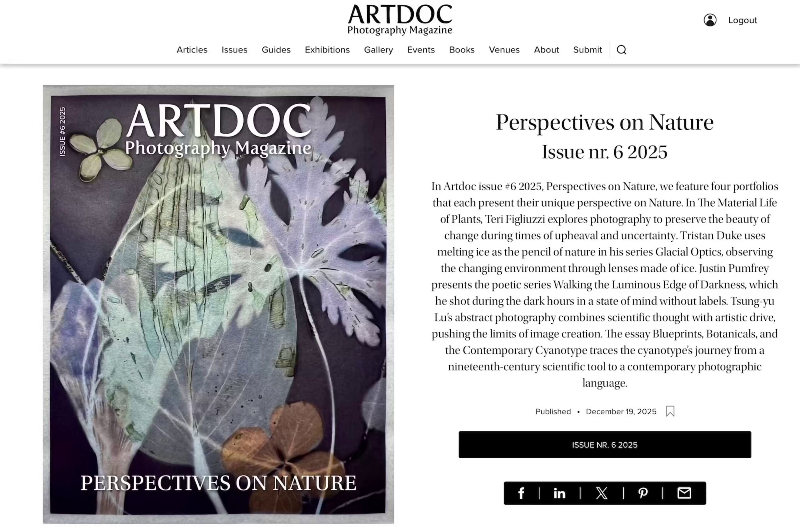 Different publications. Ekaterina Tsurkina-Appina Photography Canada