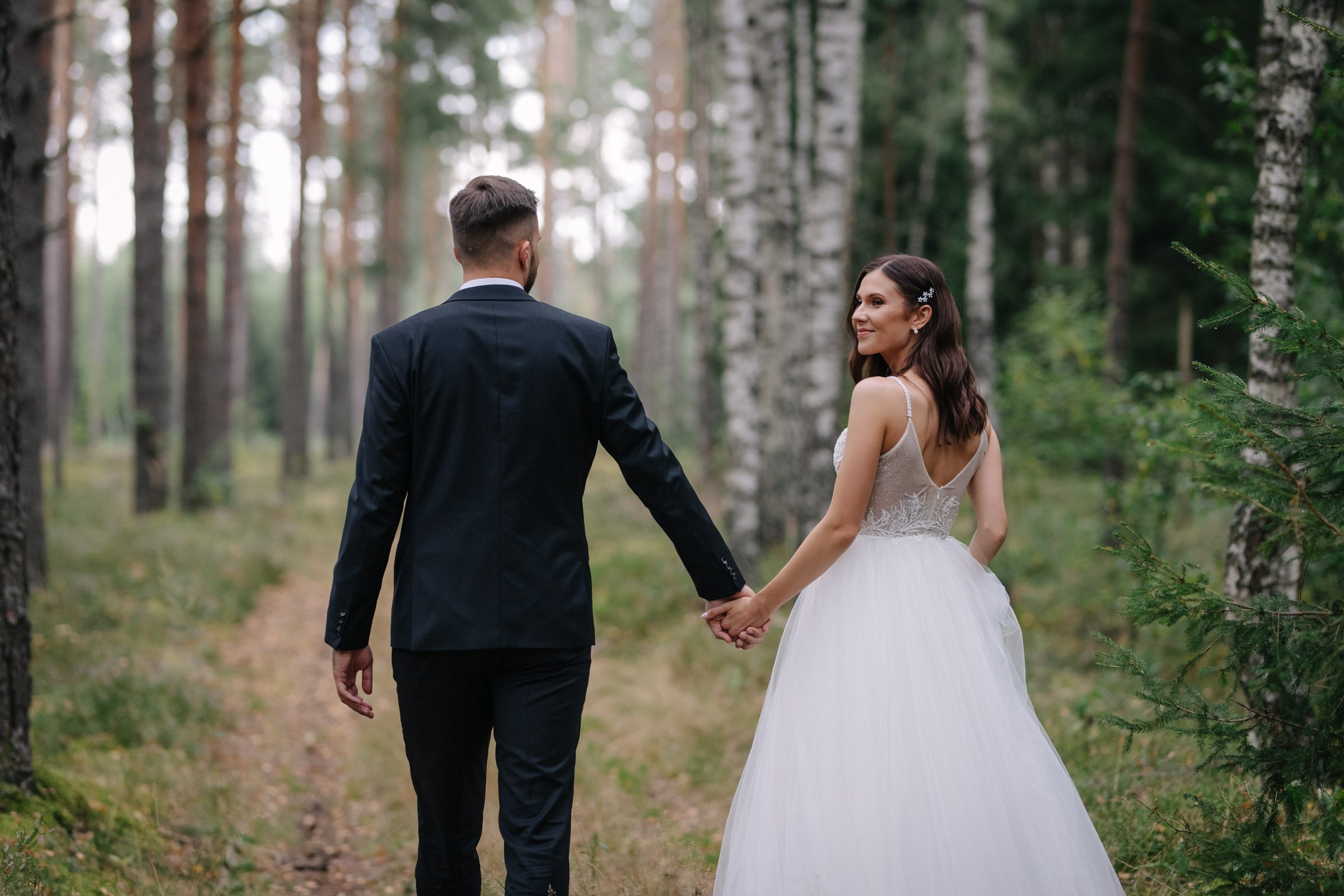 Vestuvinė fotosesija Kazlų Rūdos miškuose