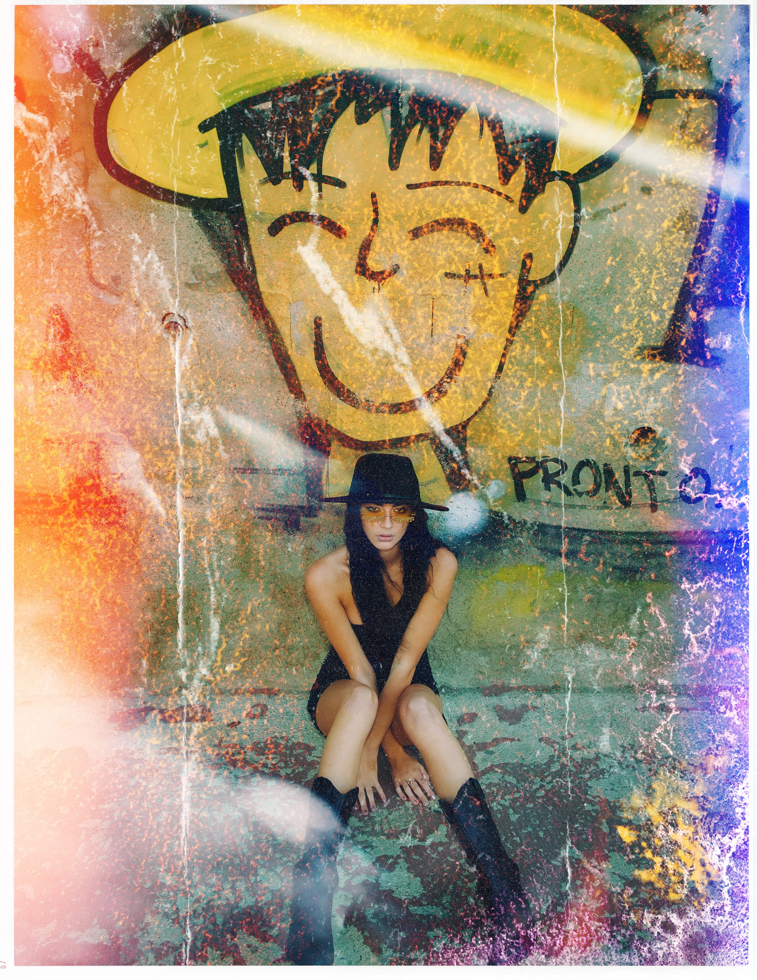 Industrial style fashion photo shoot with professional model in Torrevieja — Photographer Andrey Lukovnikov