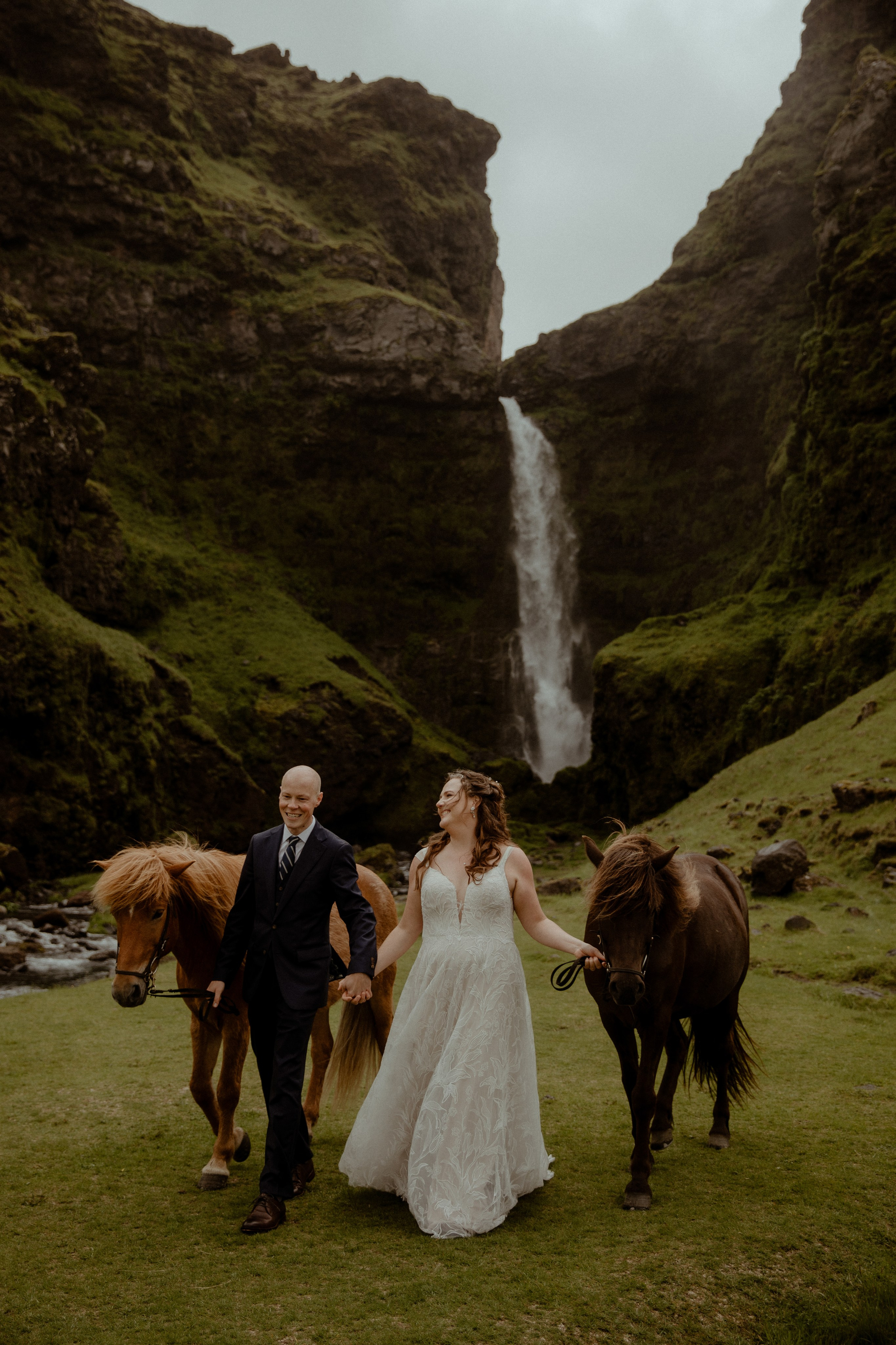 Iceland Elopement at Black Sand Beach. Iceland elopement photographer & videographer