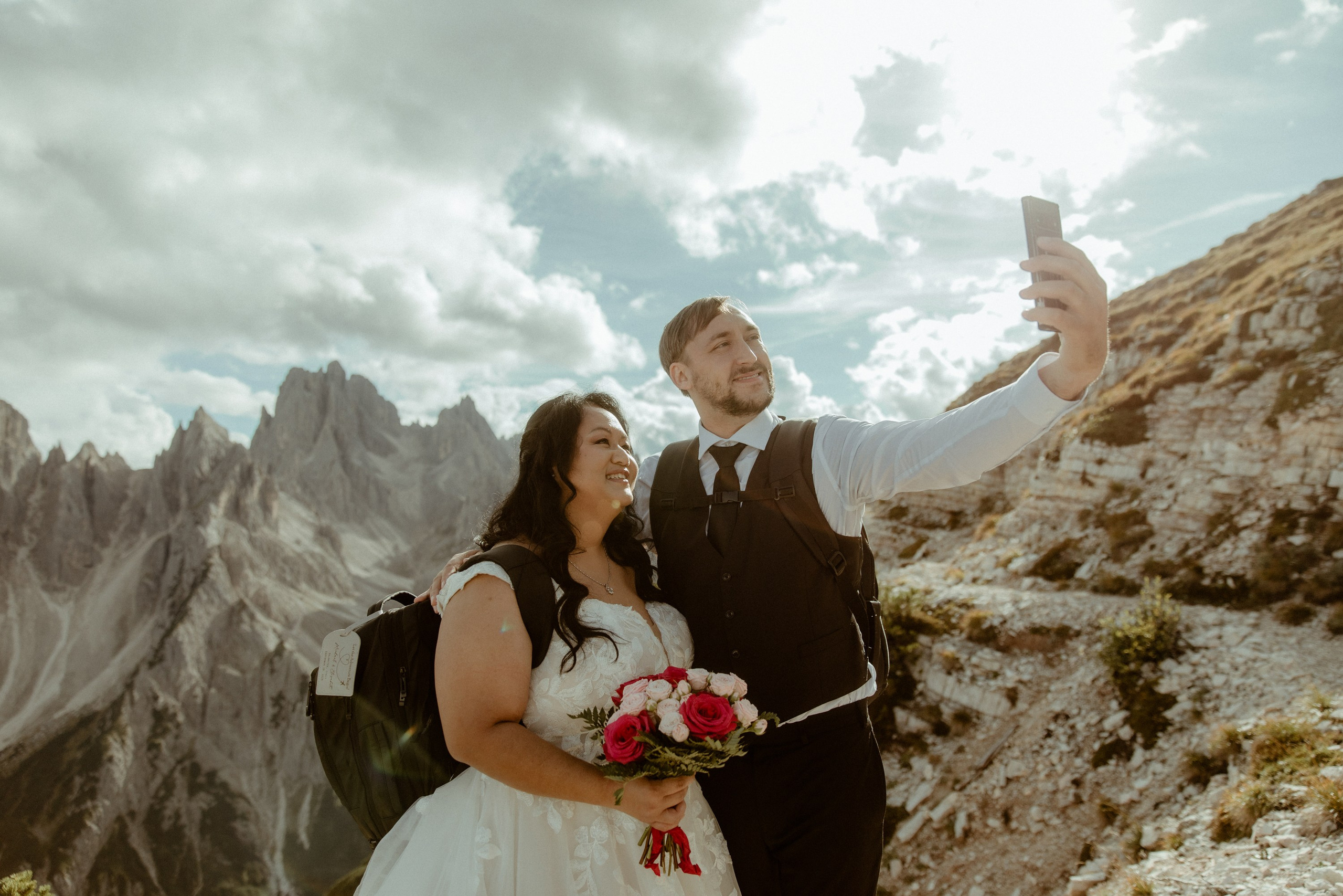 Secret Dolomites elopement at Lago di Braies & Cadini di Misurina | Best place to elope in Italy. Iceland elopement photographer & videographer