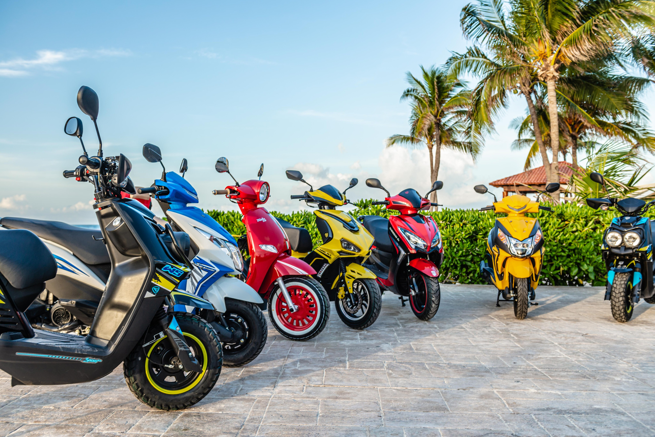 Scooter Photography for Rental Website in Mexico. PHOTOGRAPHER QUINTANA ROO