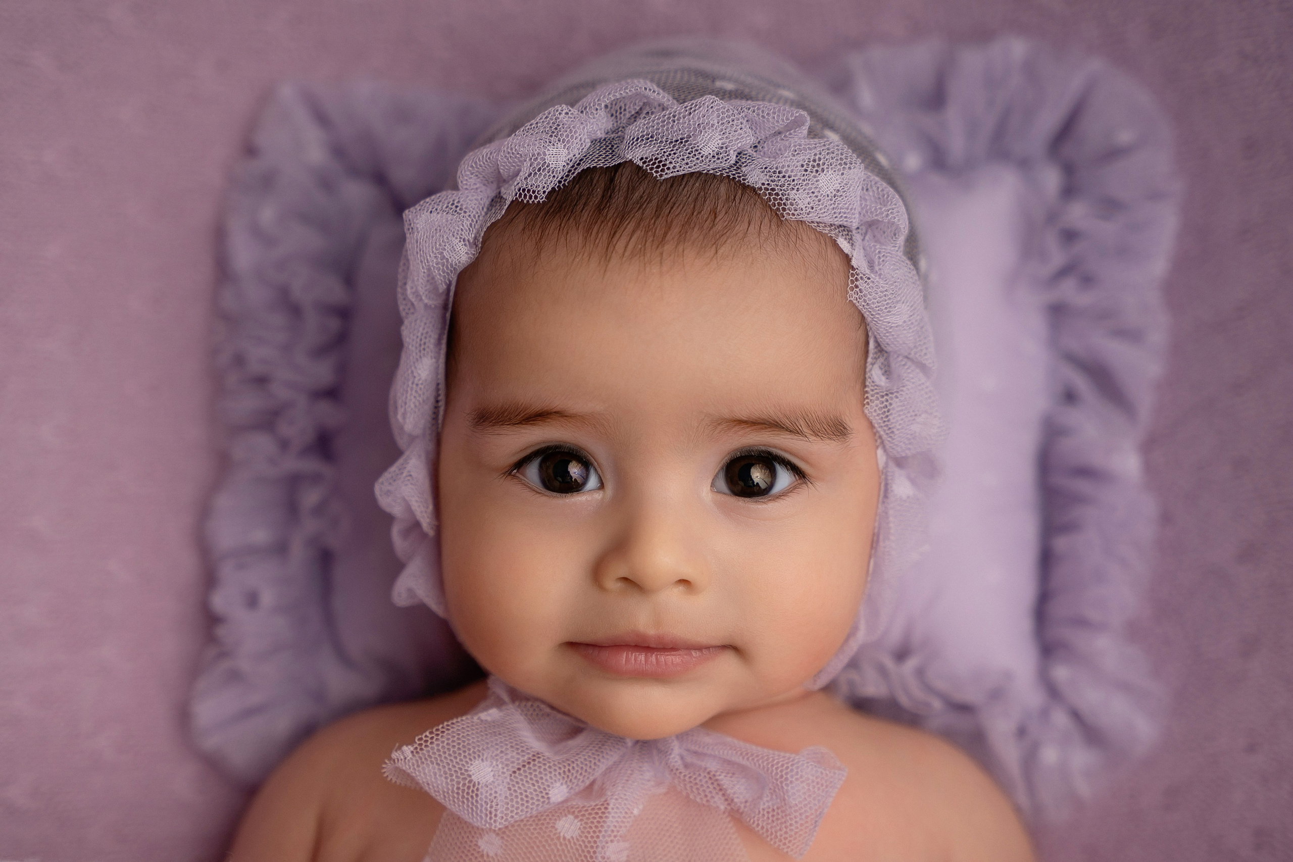 A studio milestone session for 5 months old baby Alejandra and her beautiful family❤️. Newborn and family photographer. Hills District. Sydney