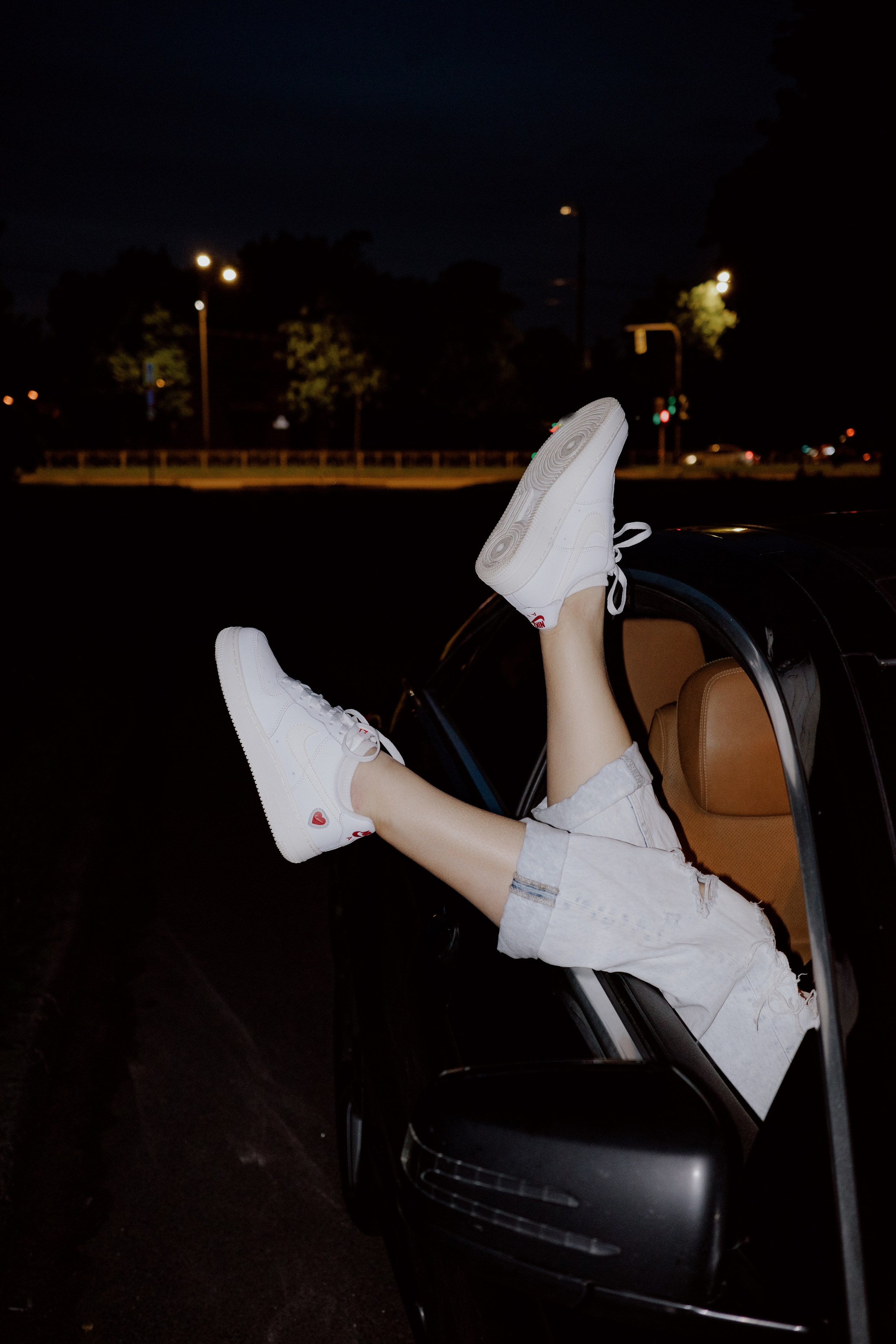 Night, Natalia, Car. Videographer and photographer in New York // MAKAROV.VIDEO