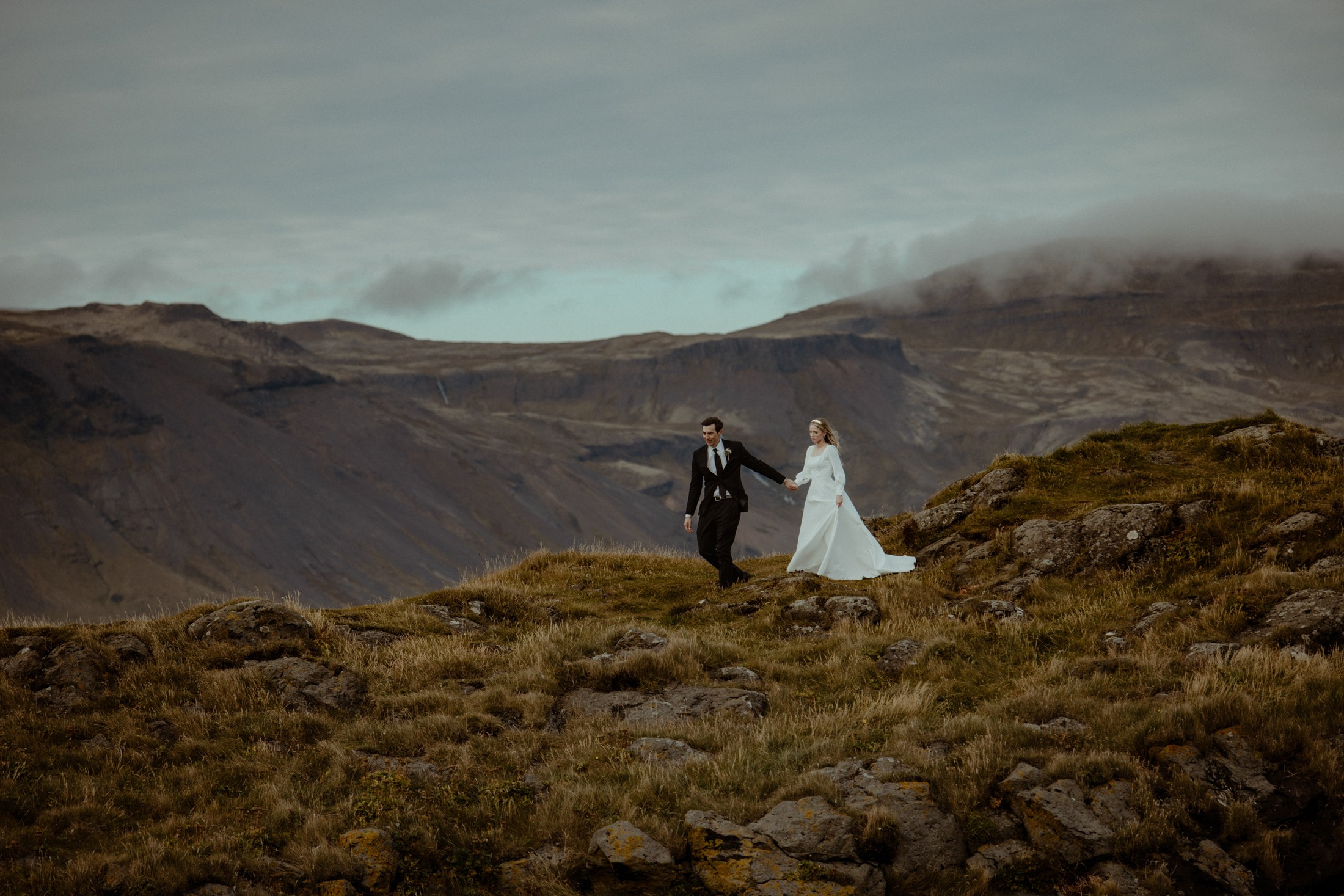 Iceland elopement at Budir Black Church | Snæfellsnes wedding by Iceland elopement photographer & videographer. Iceland elopement photographer & videographer