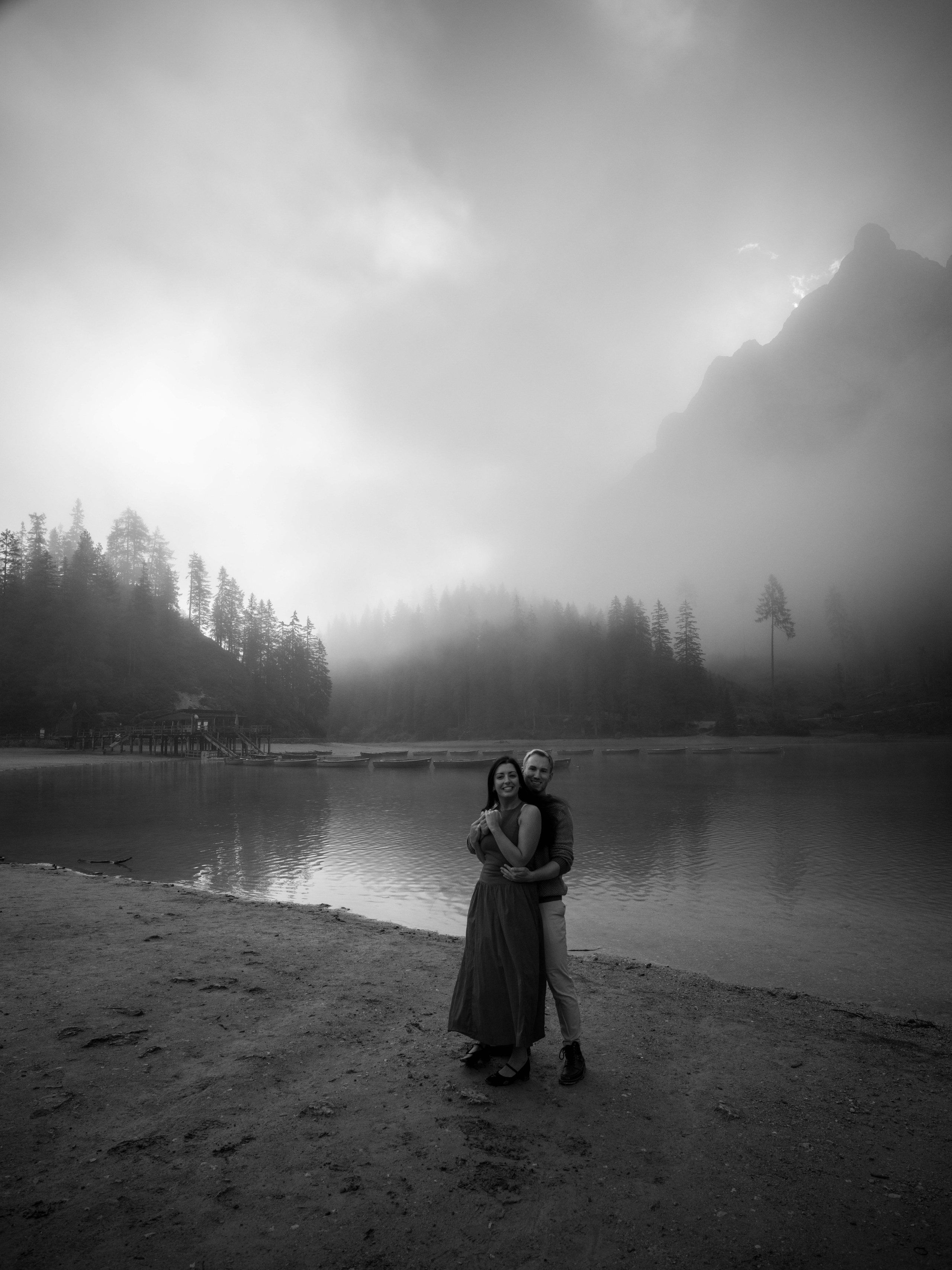 Proposal, Lago di Braes, the Dolomites