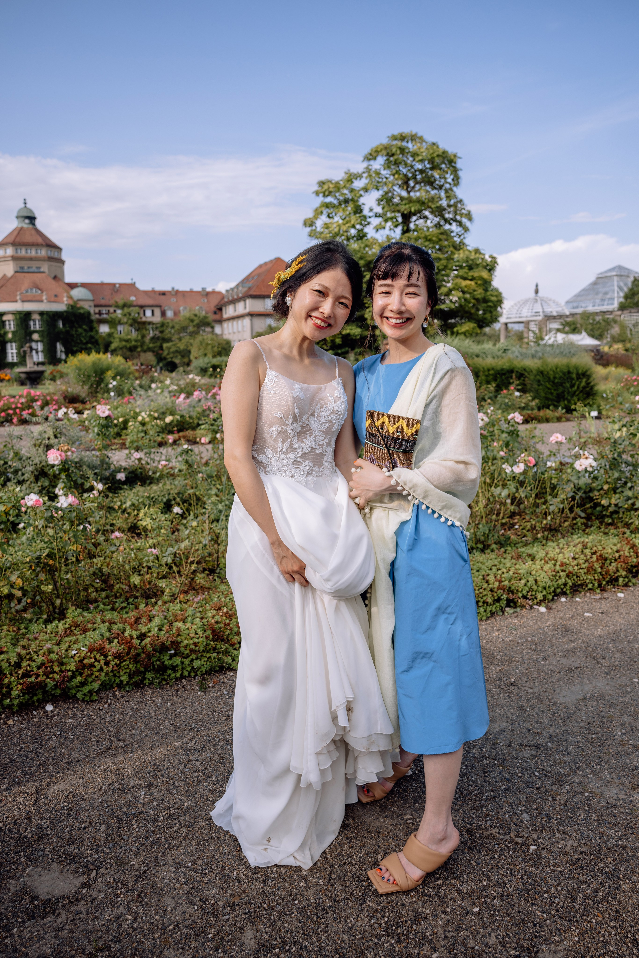 Café im Botanischen Garten. Deutsche - Japanische Hochzeit. Hochzeitsfotograf München Taufe Familienfotograf Tanja Mauke