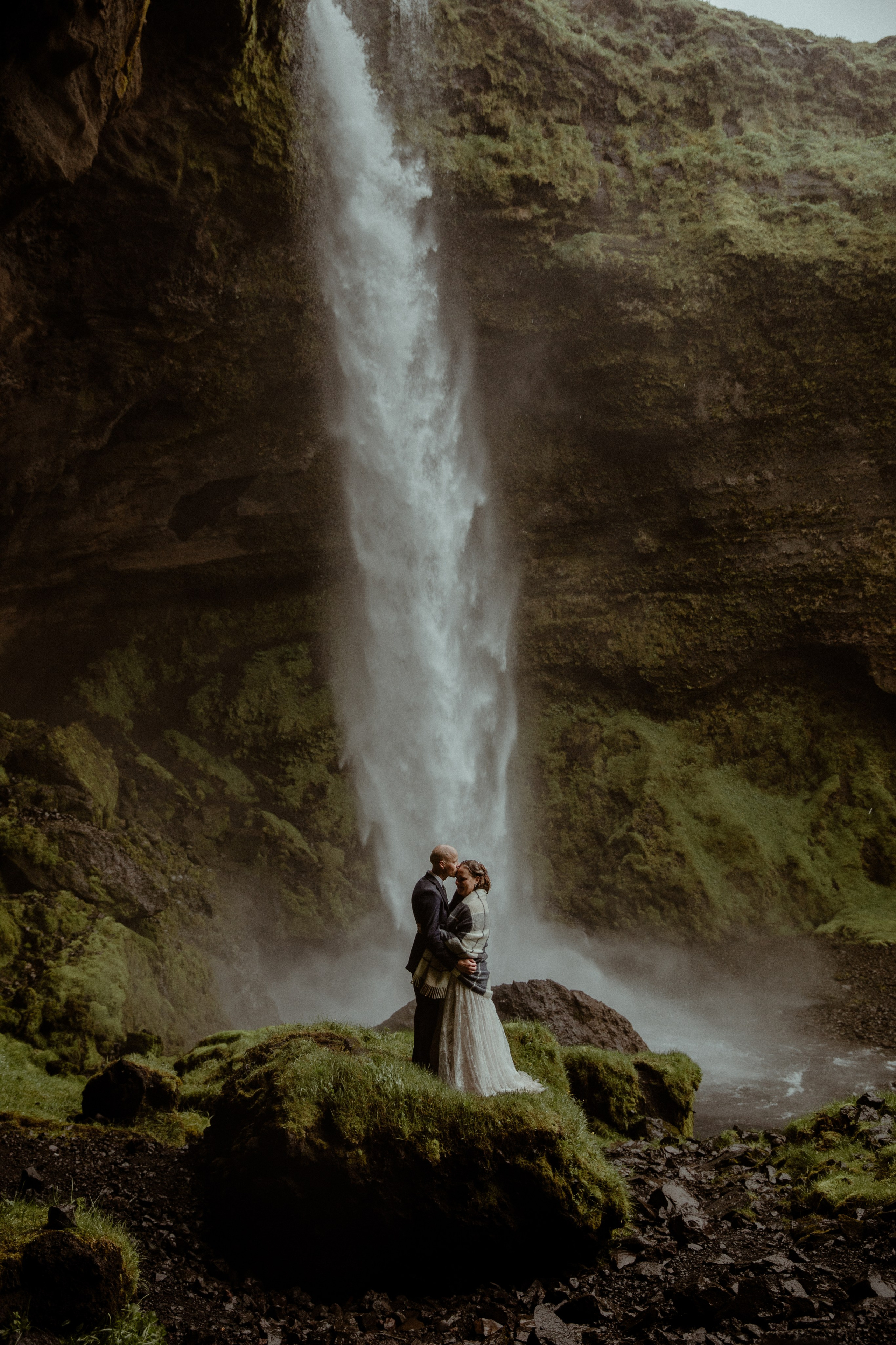 Iceland Elopement at Black Sand Beach. Iceland elopement photographer & videographer