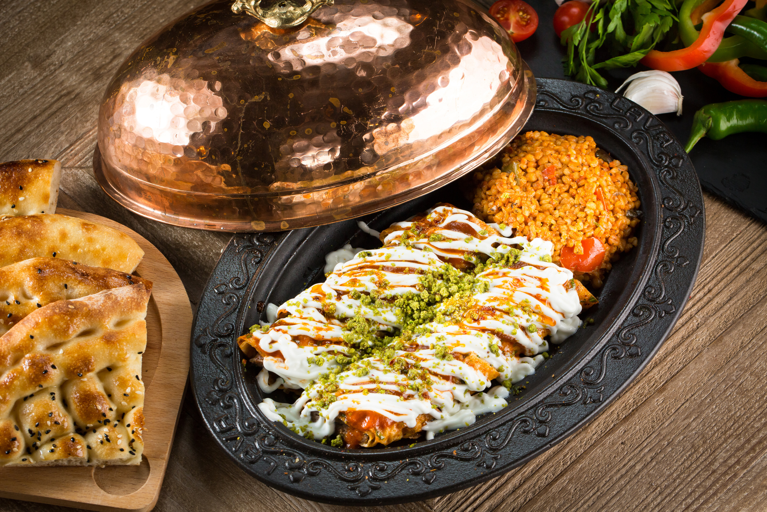 Photography of food for the restaurant Emir Turkish. Photographer in Dubai Dmitry Gromov